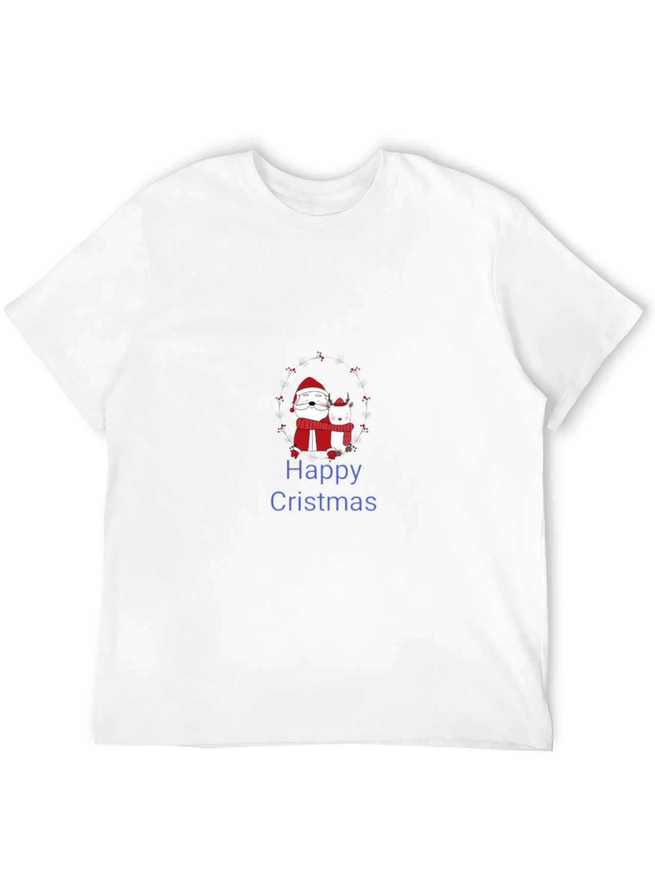 Happy Cristmas Santa & Deer T-Shirt