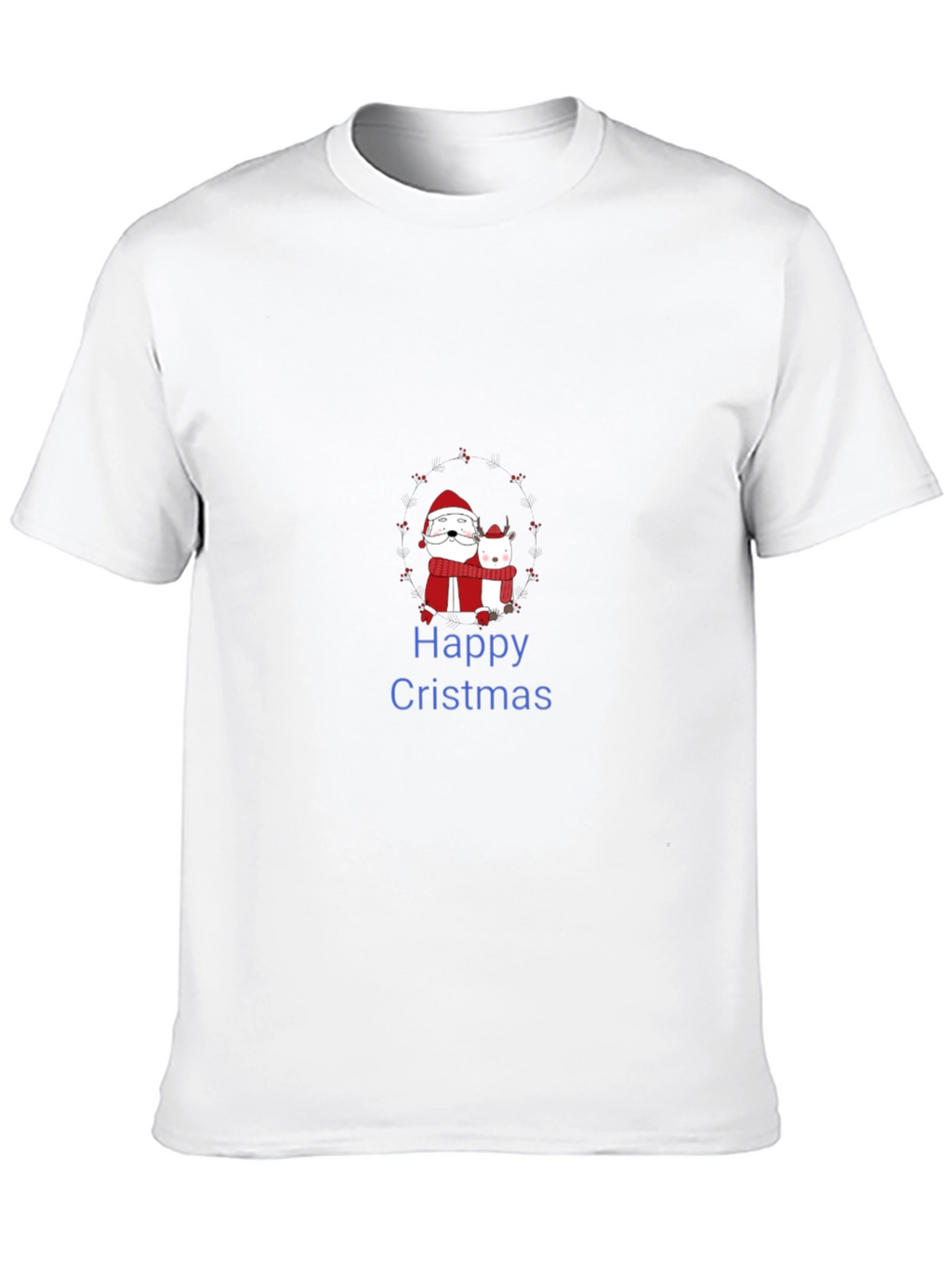 Happy Cristmas Santa & Deer T-Shirt