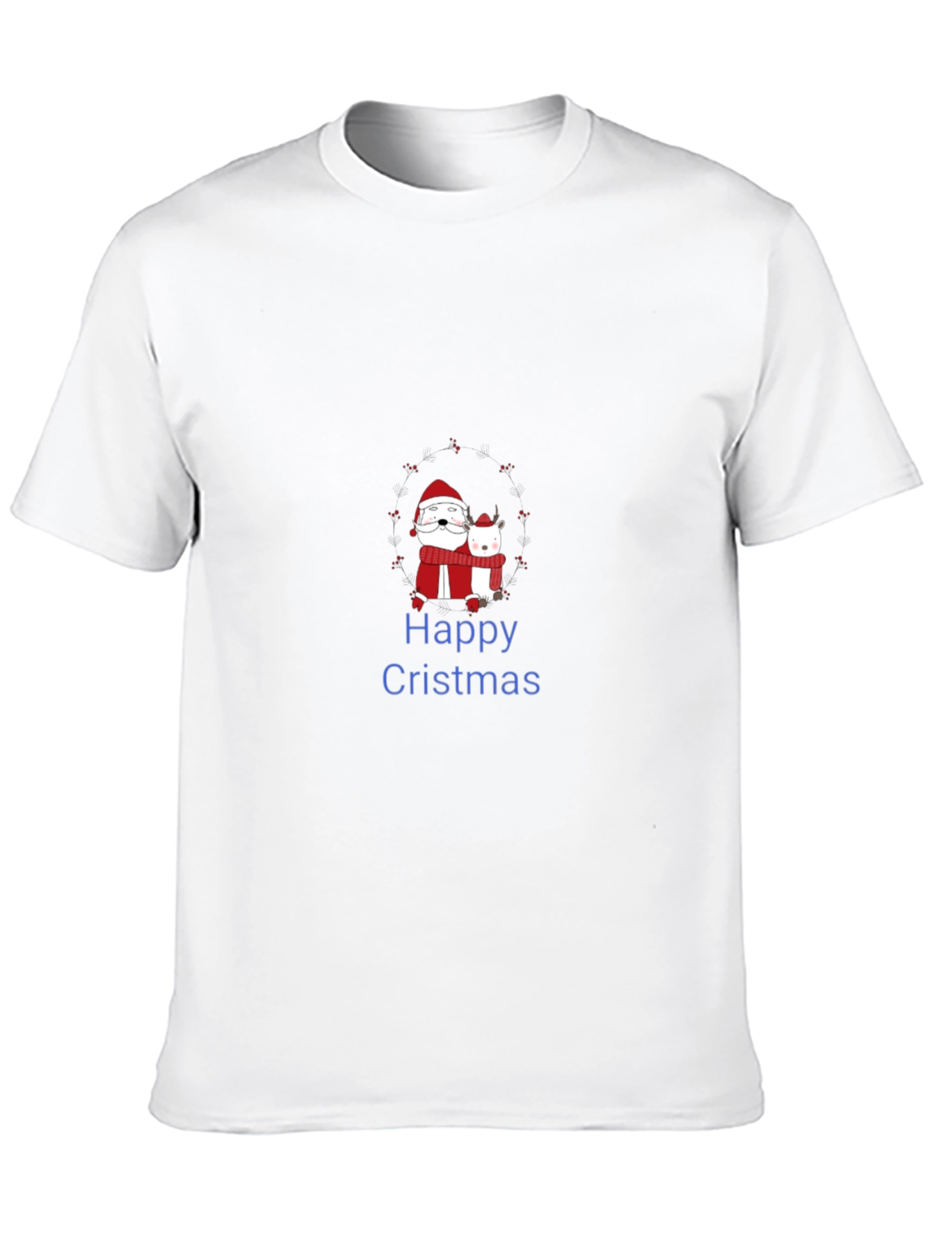 Happy Cristmas Santa & Deer T-Shirt