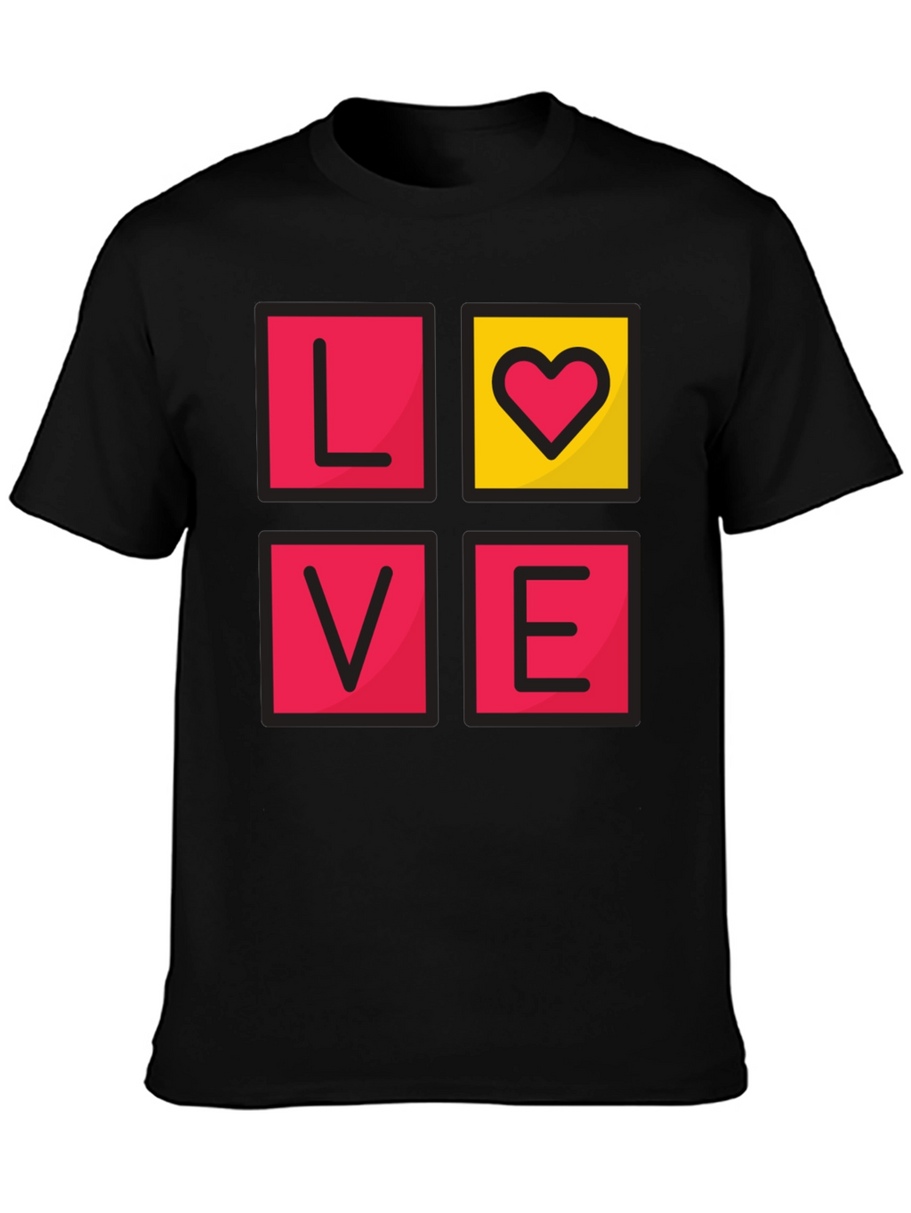 LOVE Graphic Tee - Mens Black T-Shirt