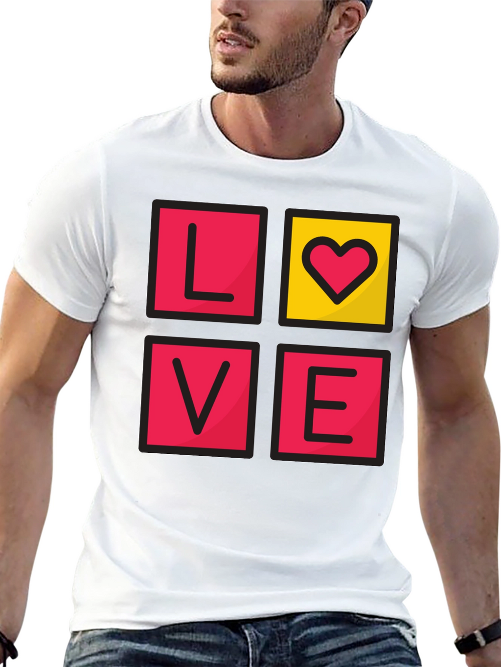 LOVE Graphic Tee - Mens Black T-Shirt