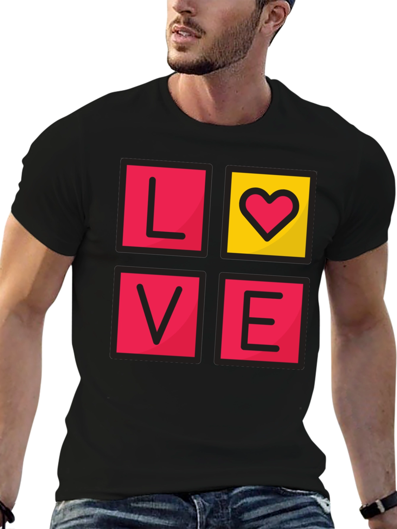 LOVE Graphic Tee - Mens Black T-Shirt