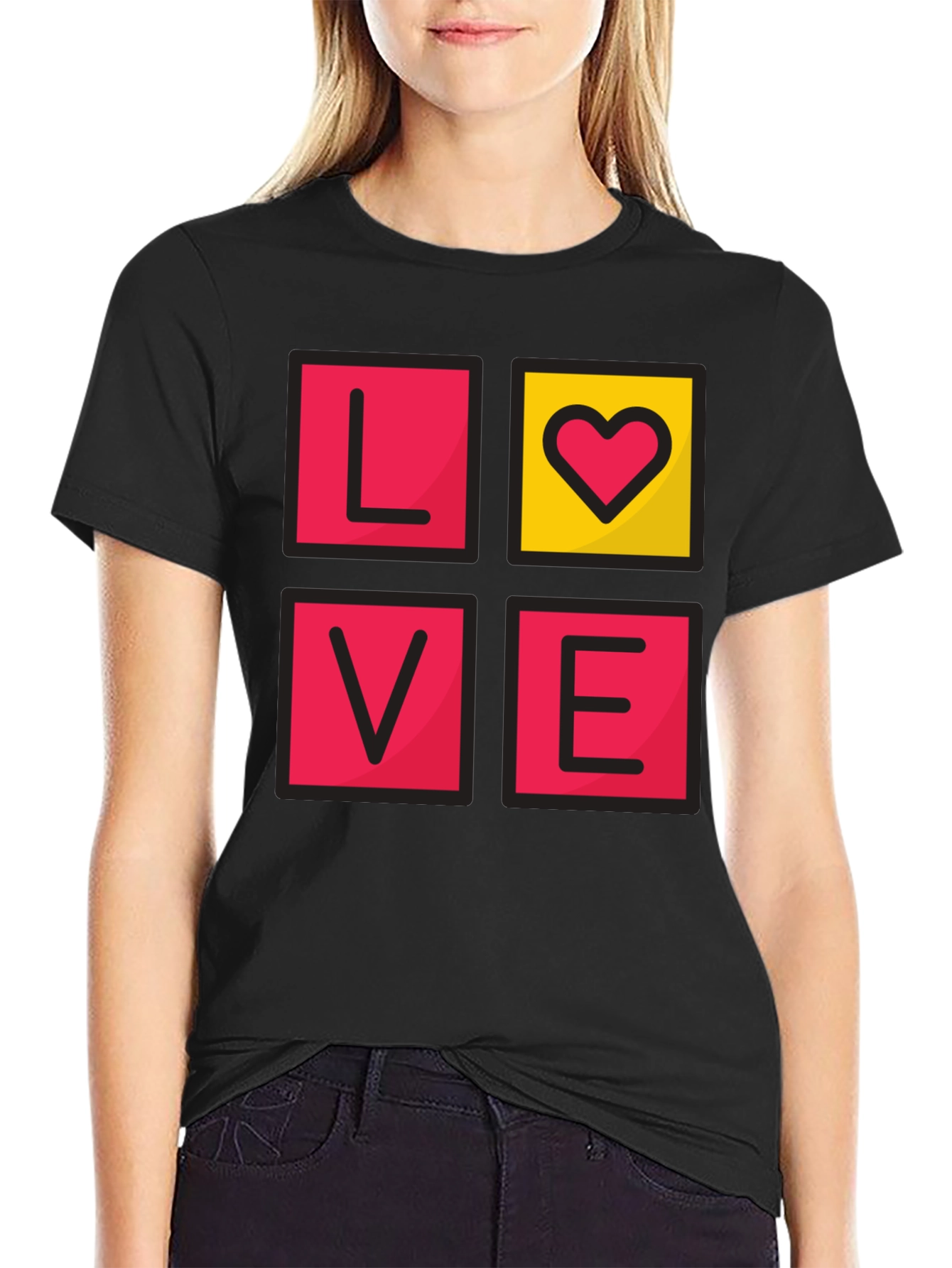 LOVE Graphic Tee - Mens Black T-Shirt
