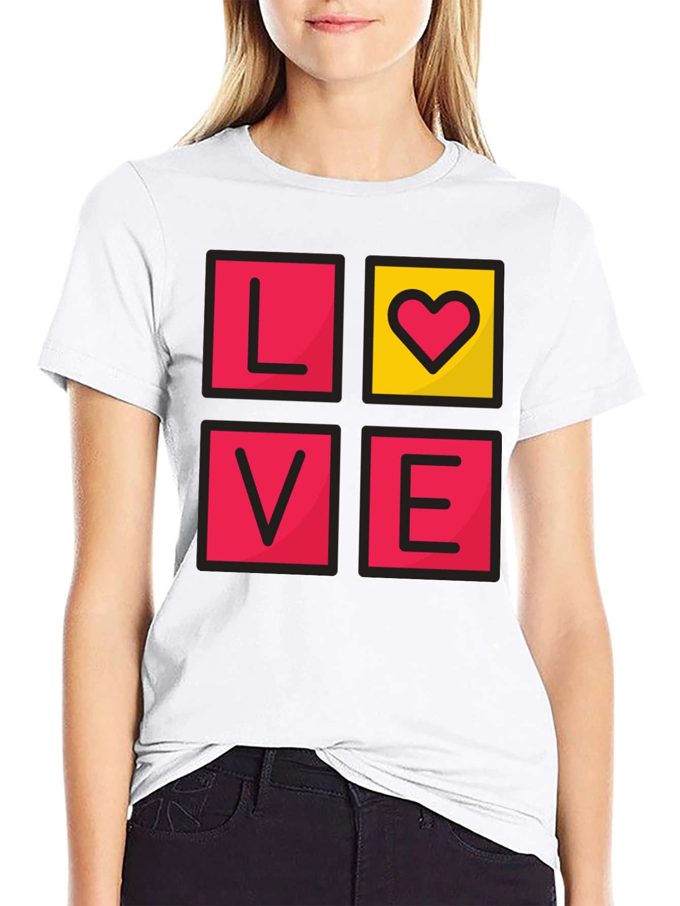 LOVE Graphic Tee - Mens Black T-Shirt