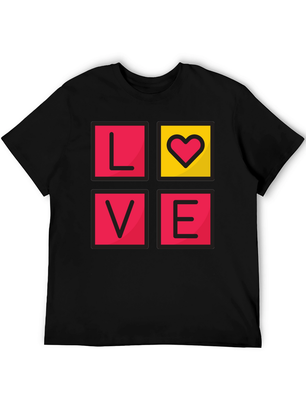 LOVE Graphic Tee - Mens Black T-Shirt