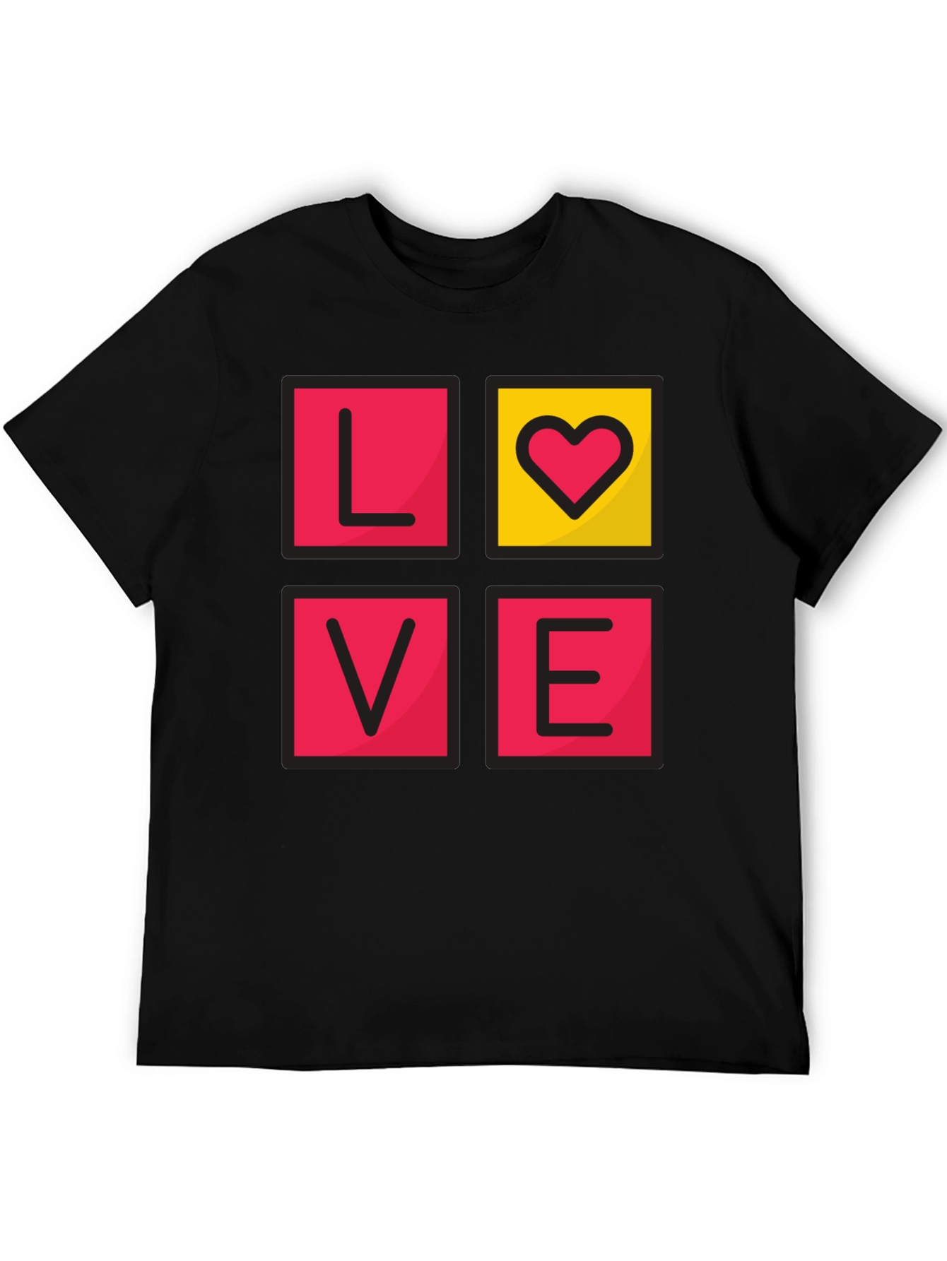 LOVE Graphic Tee - Mens Black T-Shirt