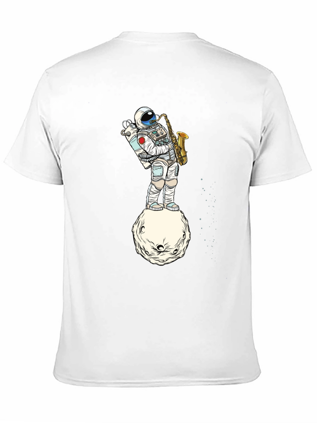 Astronaut Sax T-Shirt - Space Musician Tee