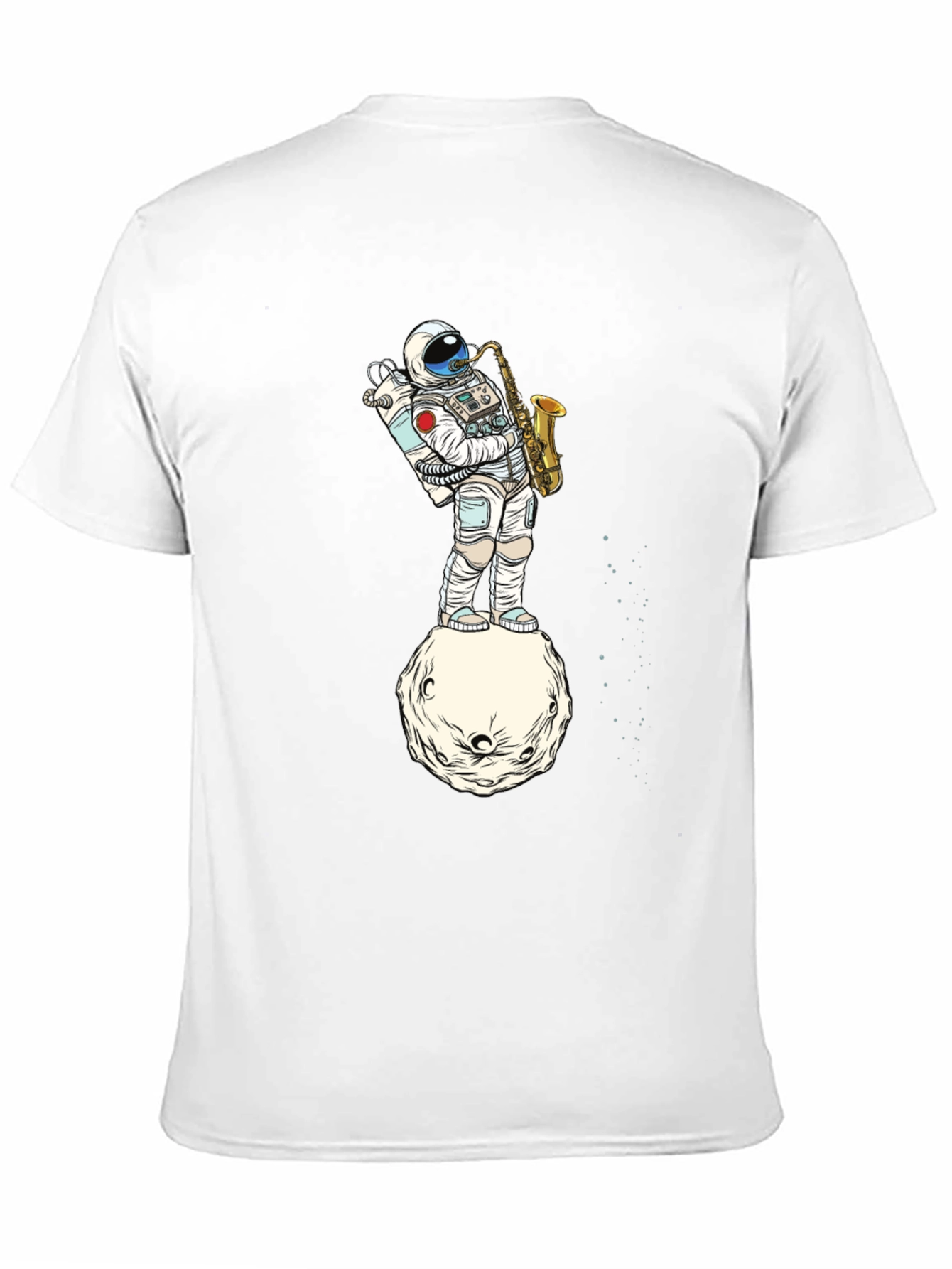 Astronaut Sax T-Shirt - Space Musician Tee