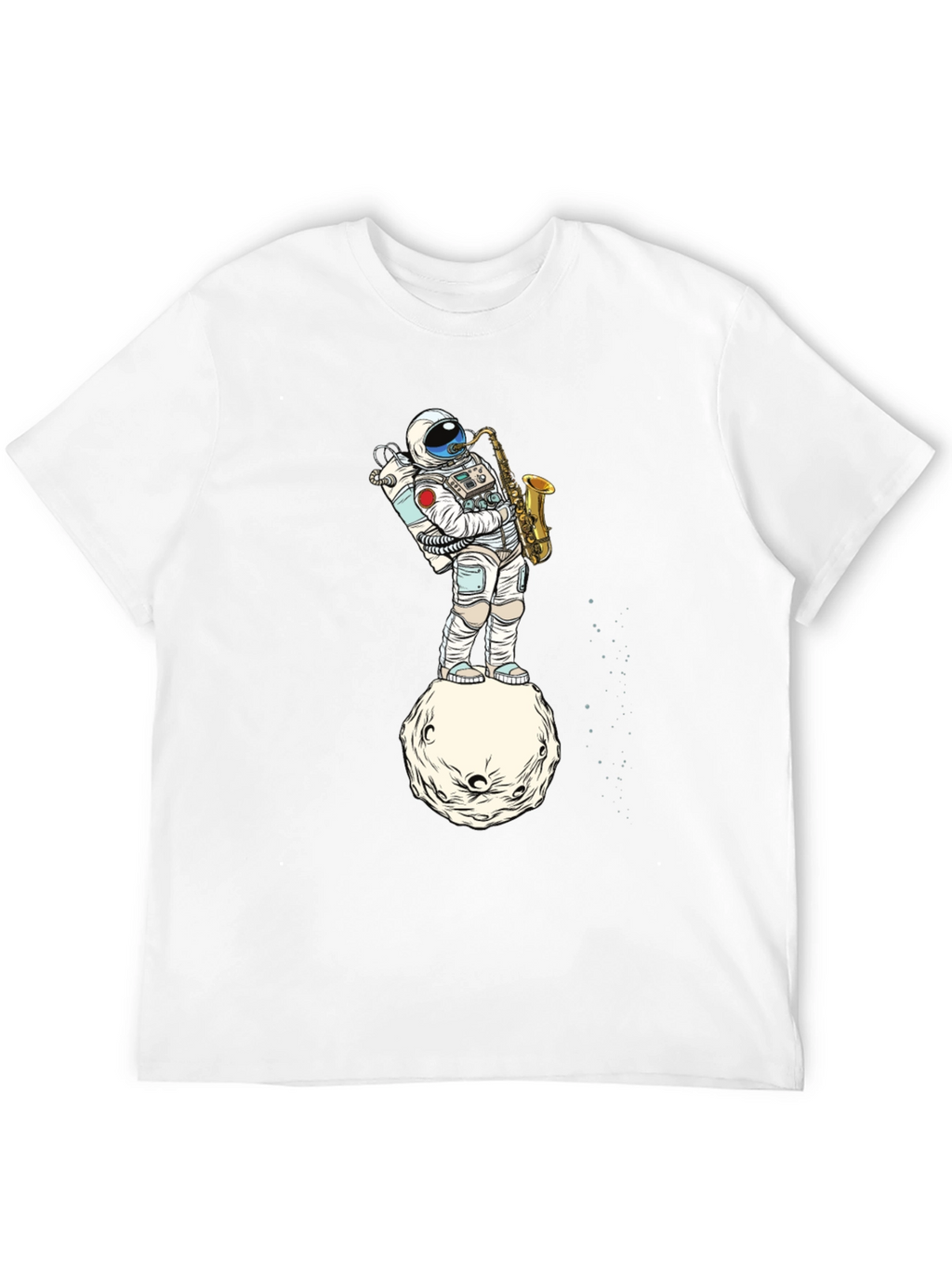 Astronaut Sax T-Shirt - Space Musician Tee