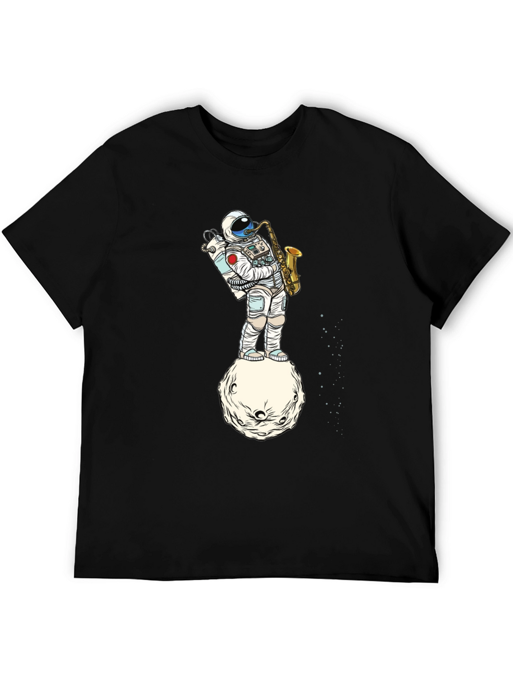 Astronaut Sax T-Shirt - Space Musician Tee