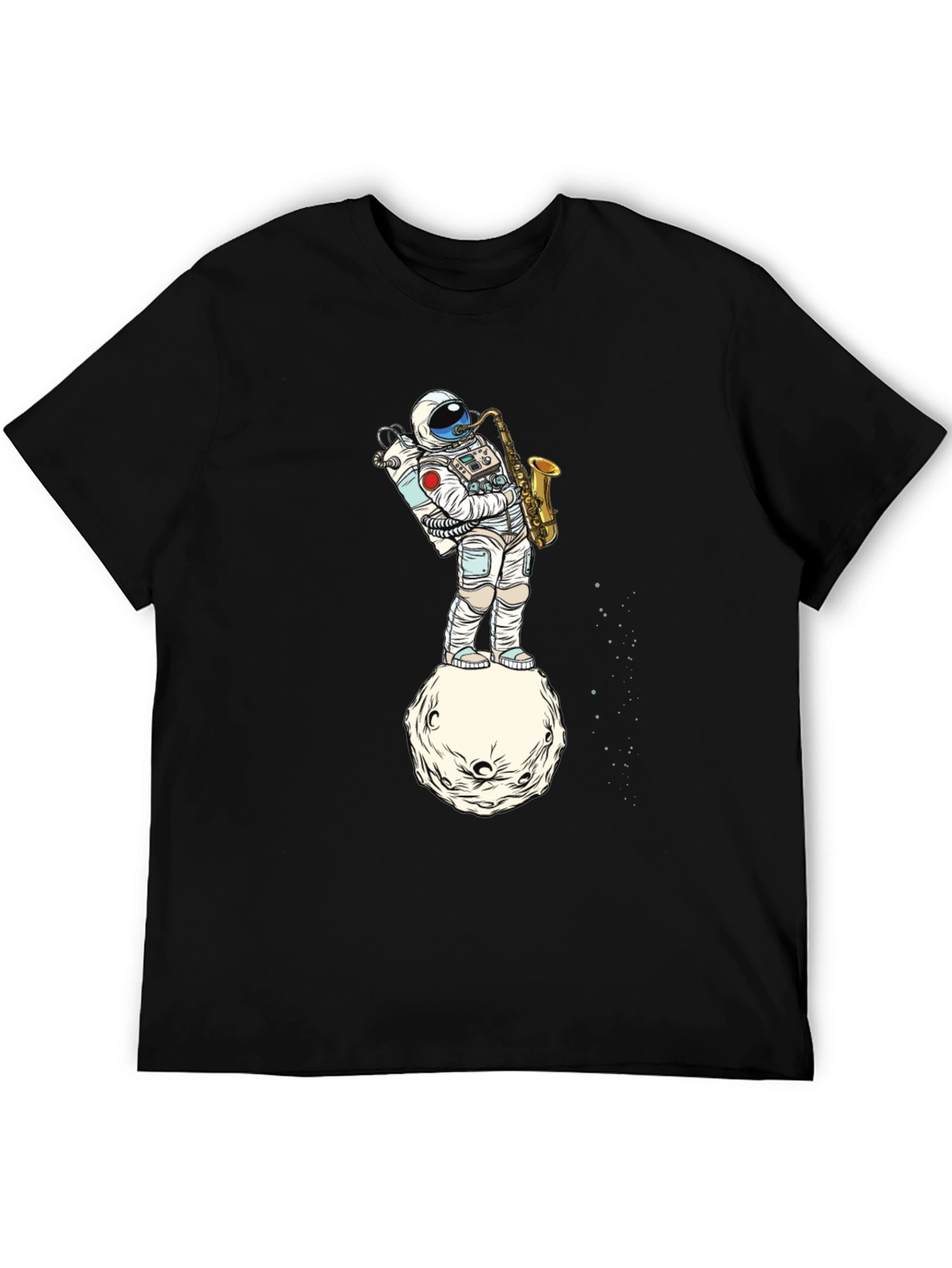 Astronaut Sax T-Shirt - Space Musician Tee