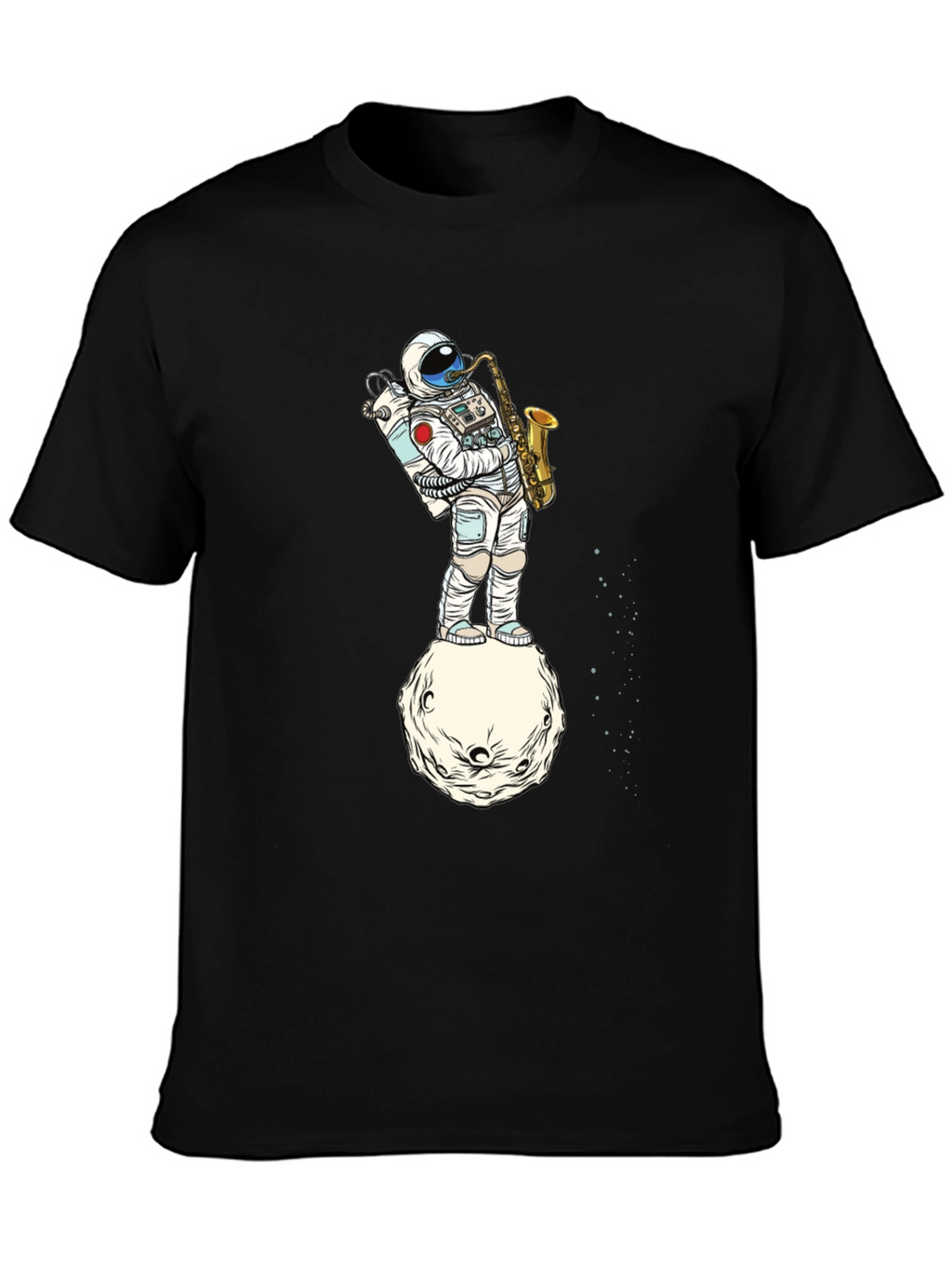Astronaut Sax T-Shirt - Space Musician Tee