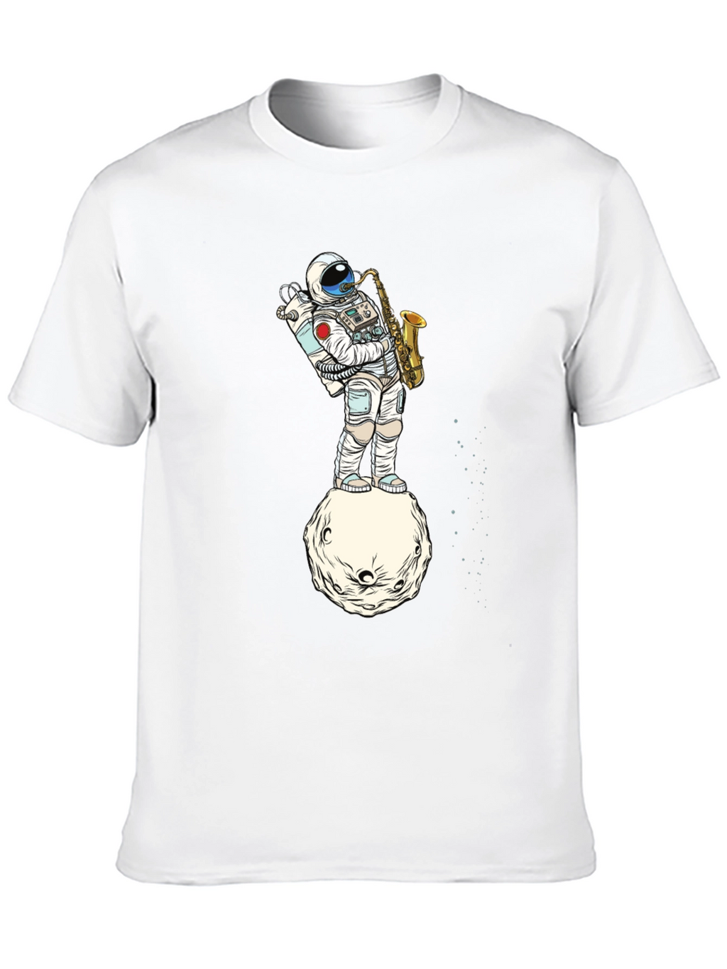 Astronaut Sax T-Shirt - Space Musician Tee