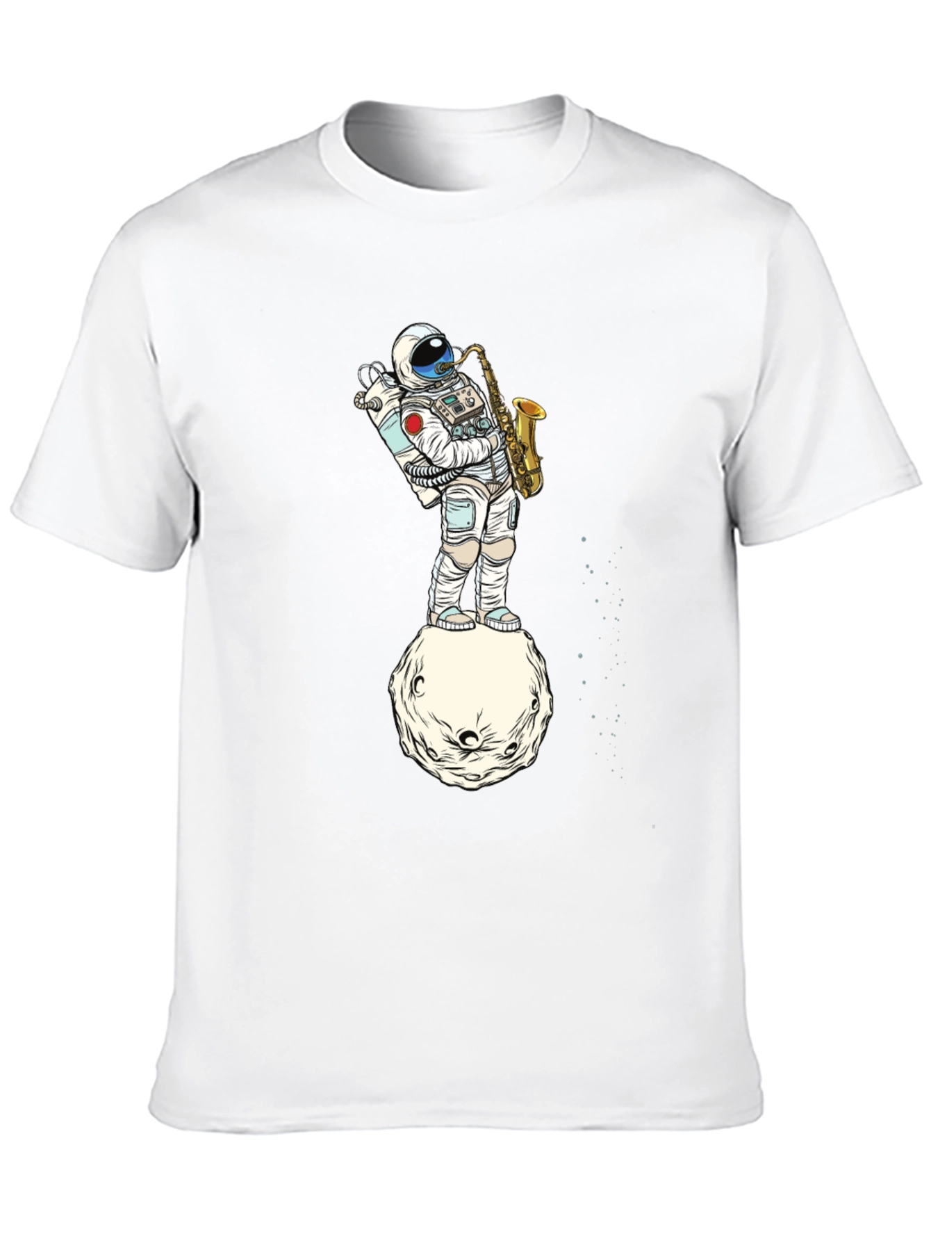 Astronaut Sax T-Shirt - Space Musician Tee