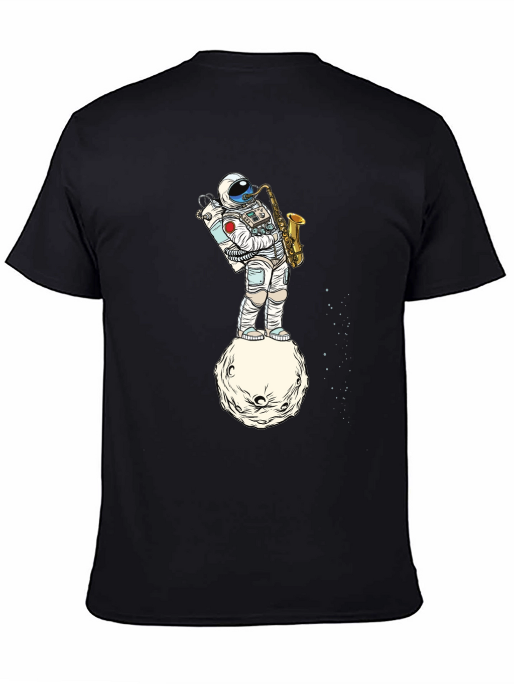 Astronaut Sax T-Shirt - Space Musician Tee