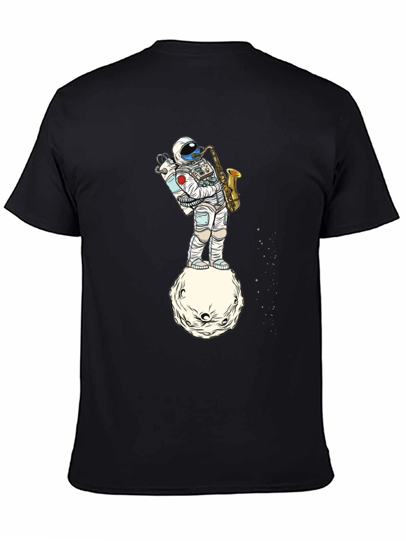 Astronaut Sax T-Shirt - Space Musician Tee