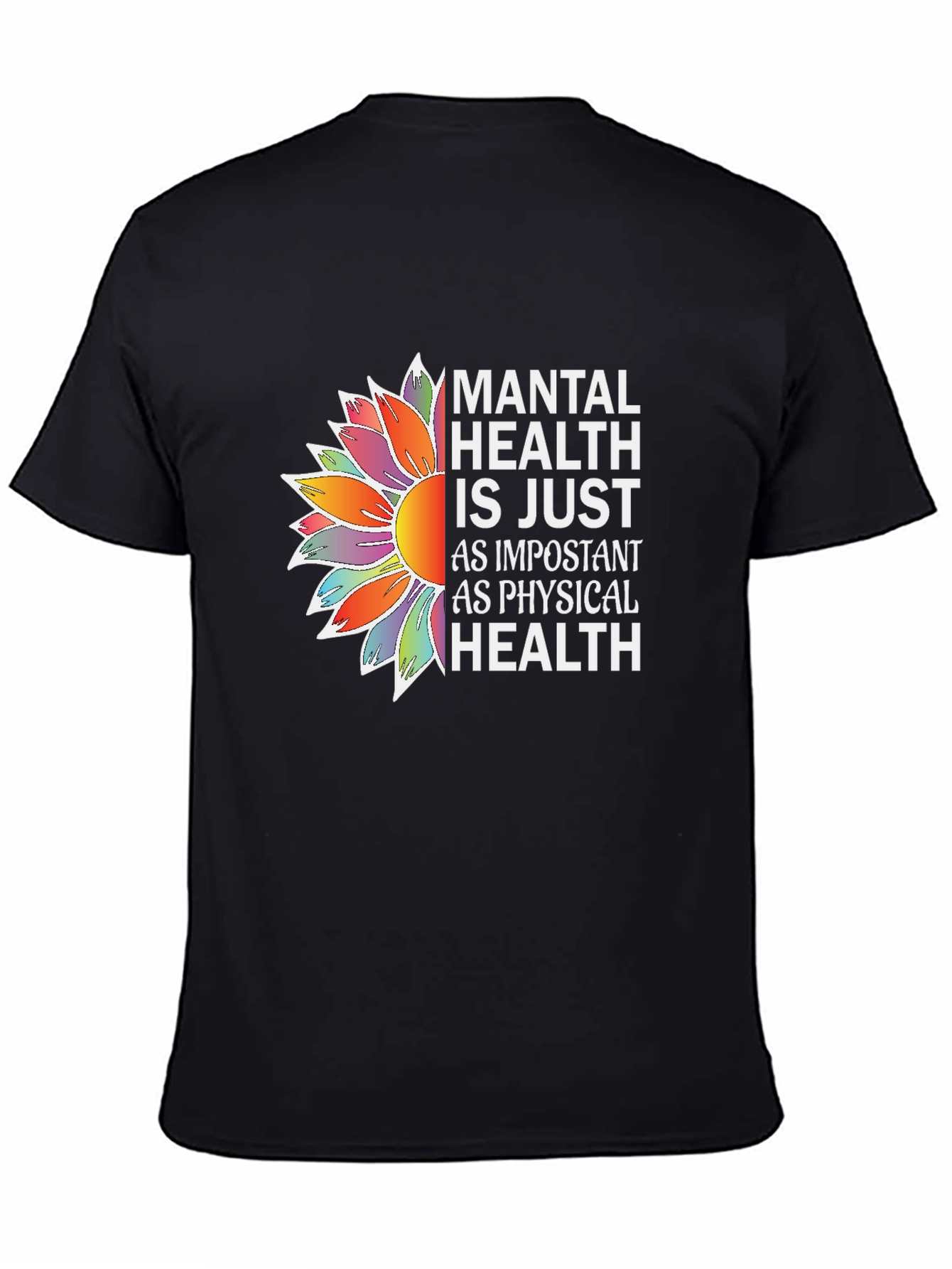 Mental Health Awareness Sunflower Graphic Tee