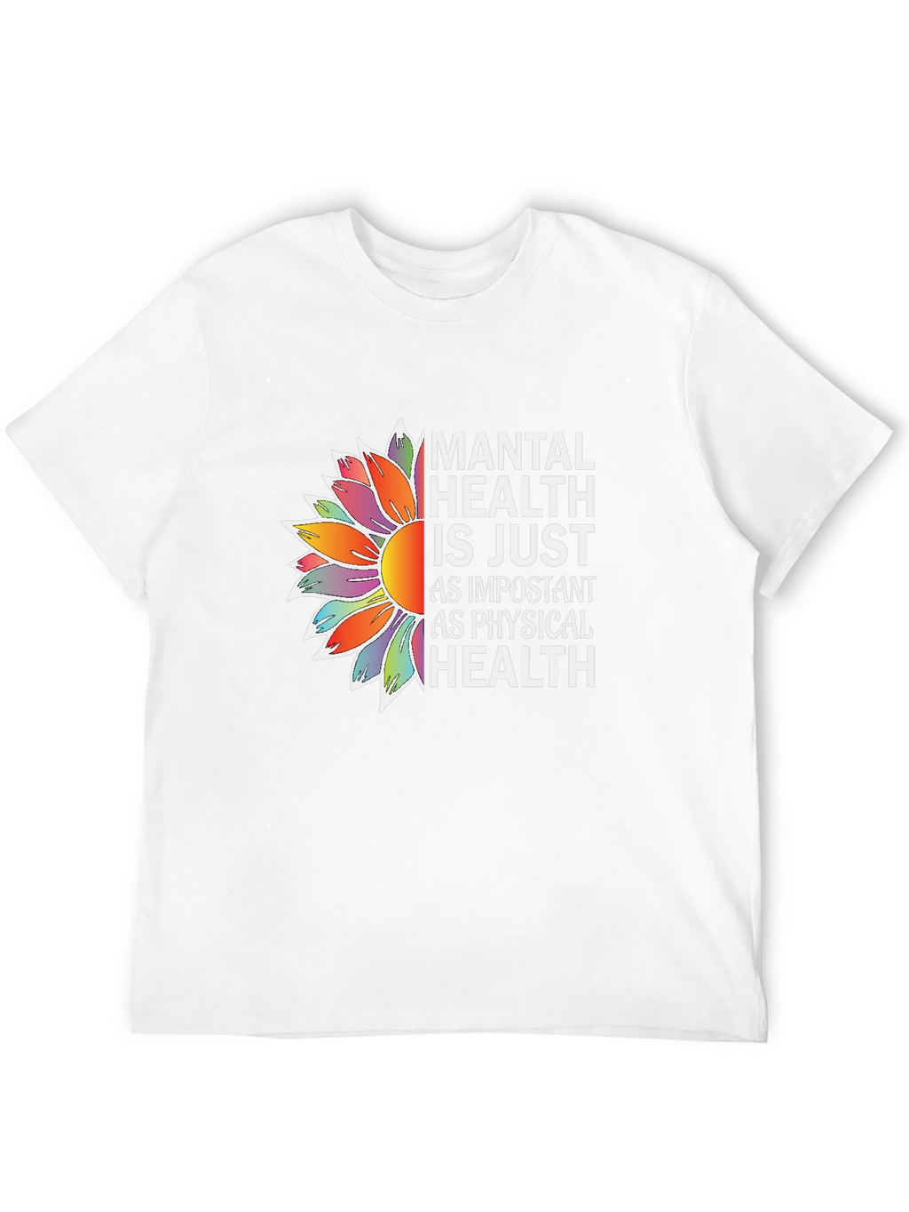Mental Health Awareness Sunflower Graphic Tee