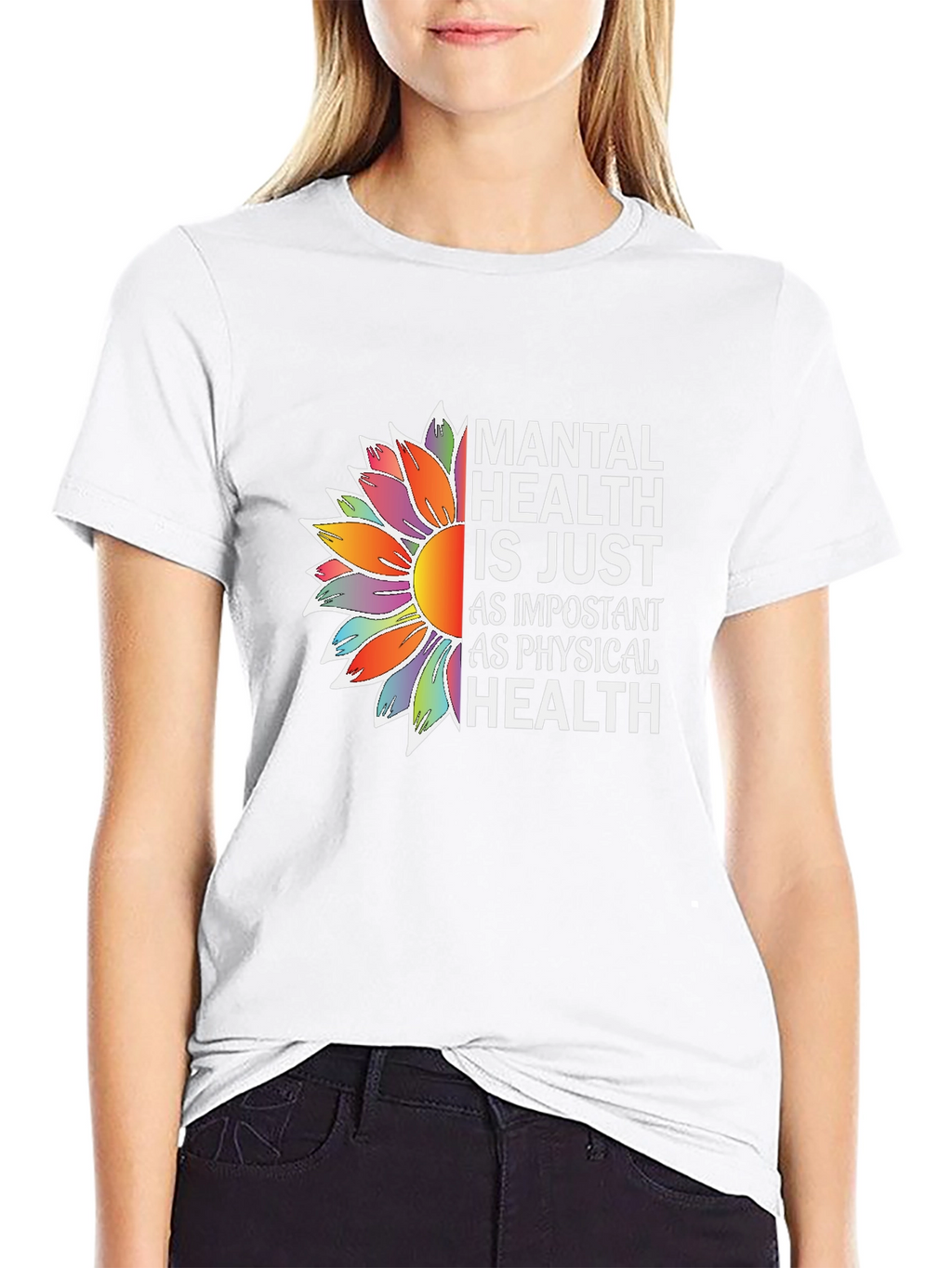 Mental Health Awareness Sunflower Graphic Tee
