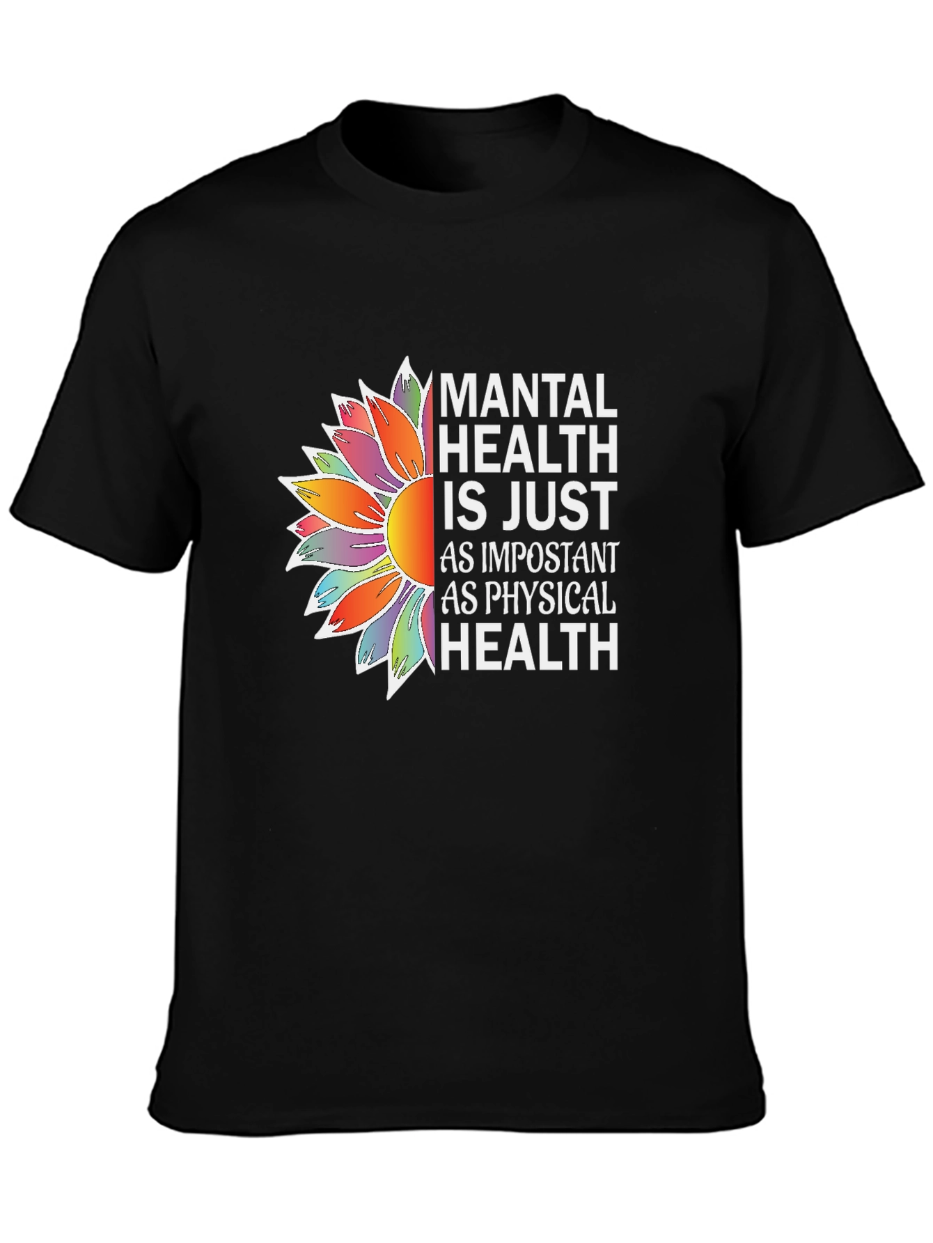Mental Health Awareness Sunflower Graphic Tee