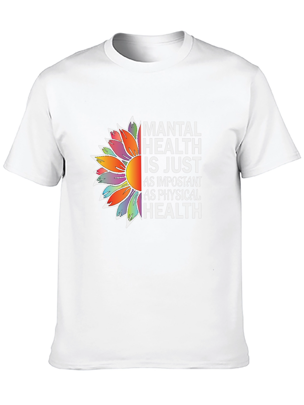 Mental Health Awareness Sunflower Graphic Tee