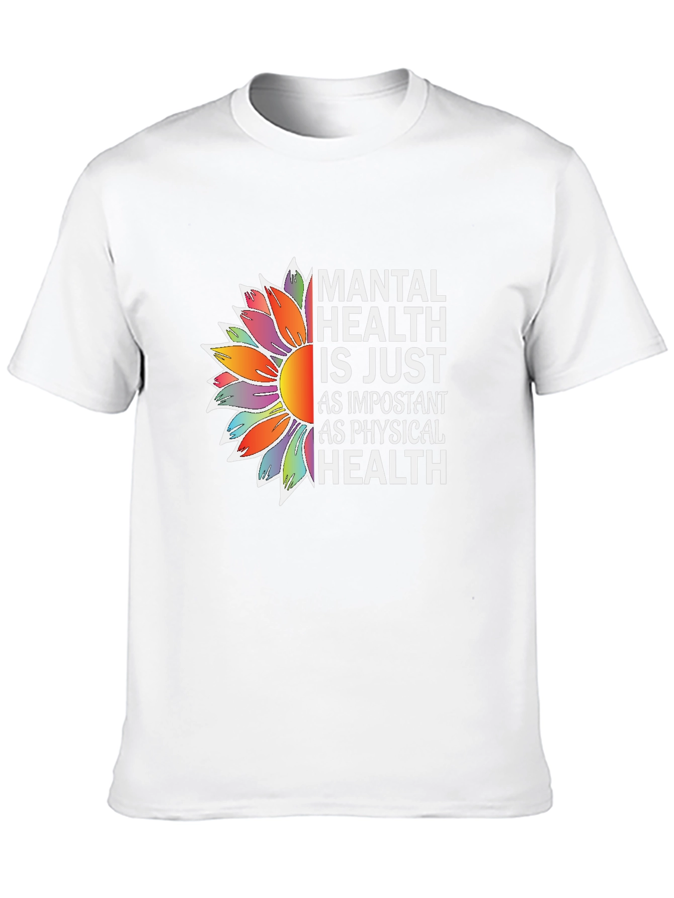 Mental Health Awareness Sunflower Graphic Tee