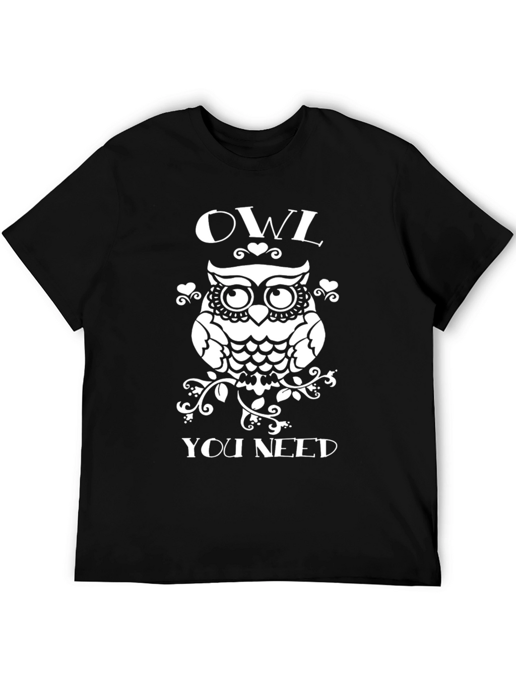 Owl You Need Black Graphic T-Shirt