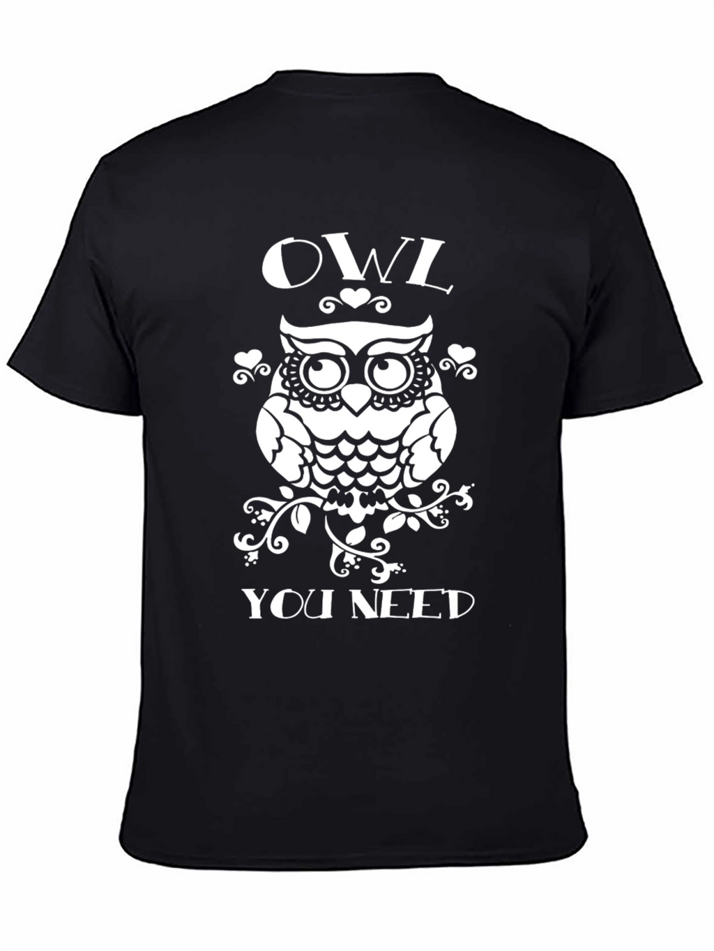 Owl You Need Black Graphic T-Shirt