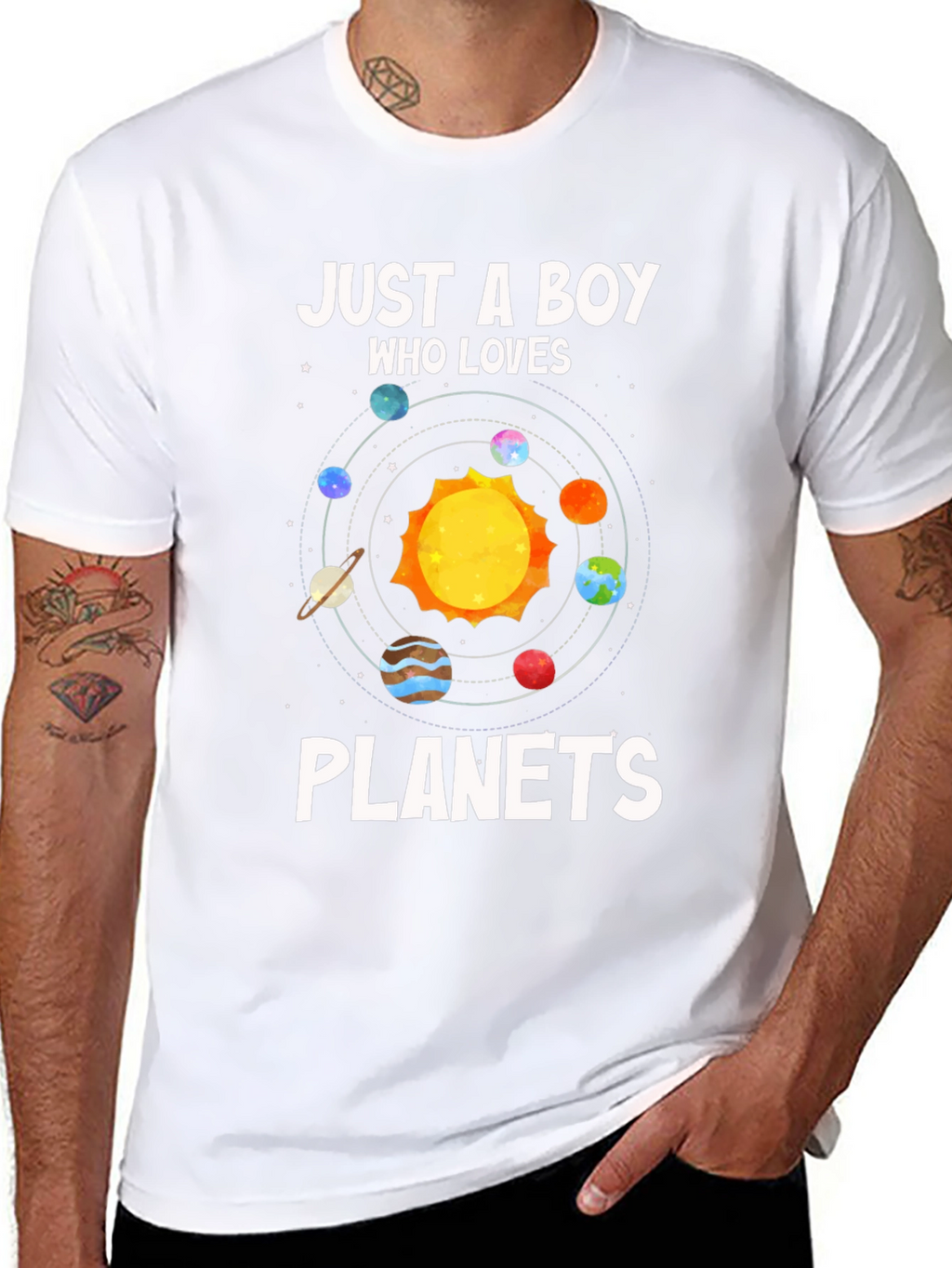 Boy Who Loves Planets T-Shirt