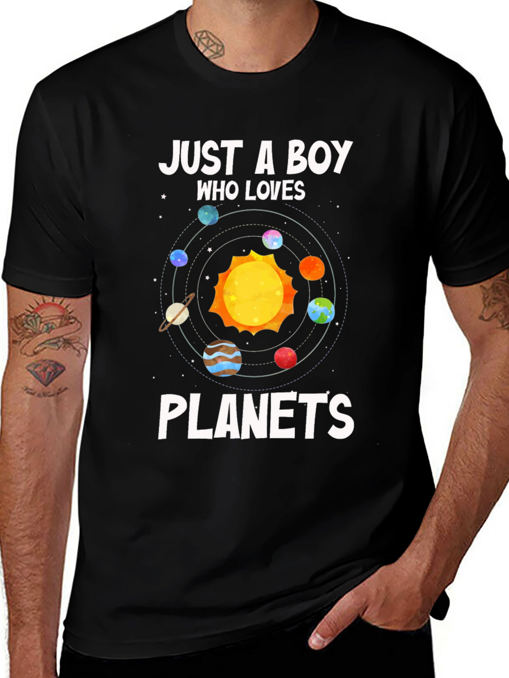 Boy Who Loves Planets T-Shirt