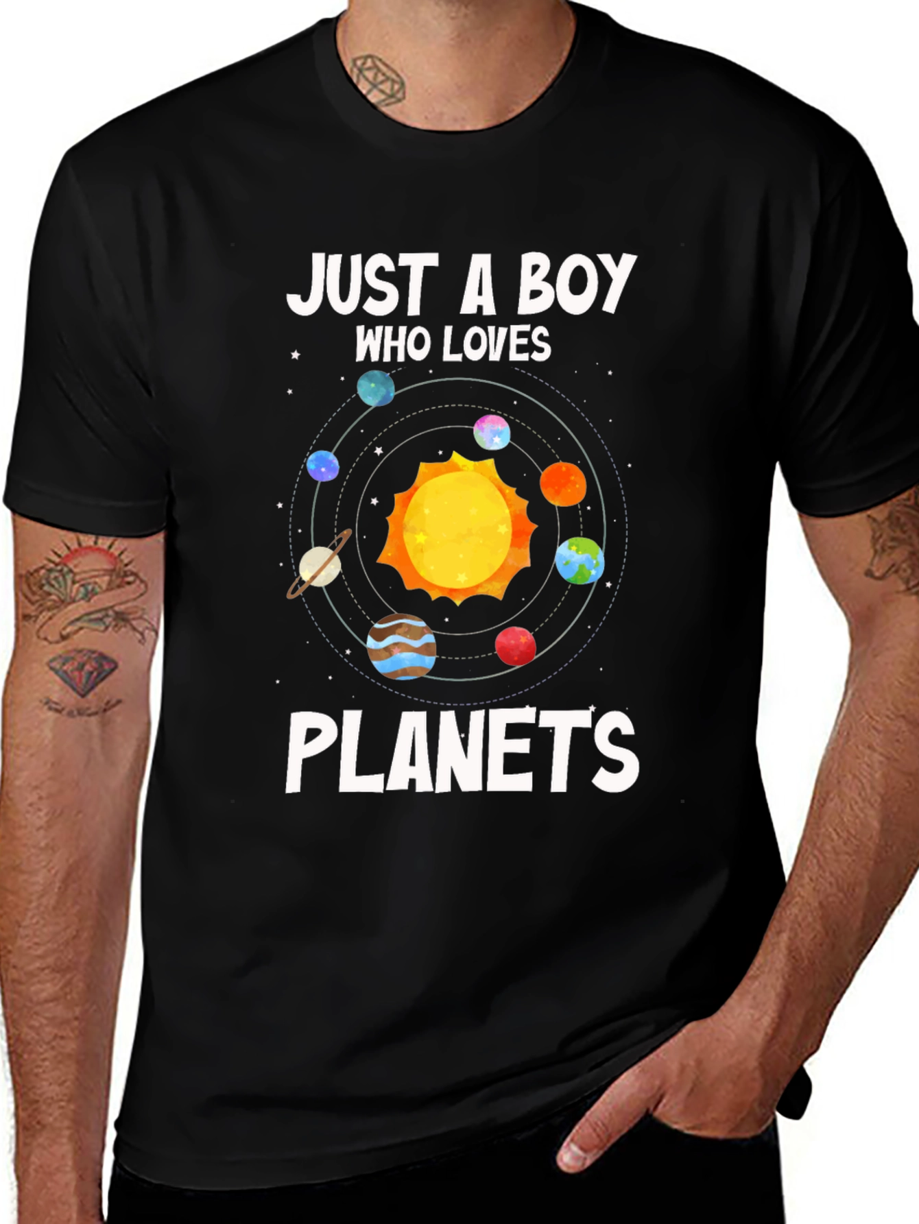 Boy Who Loves Planets T-Shirt