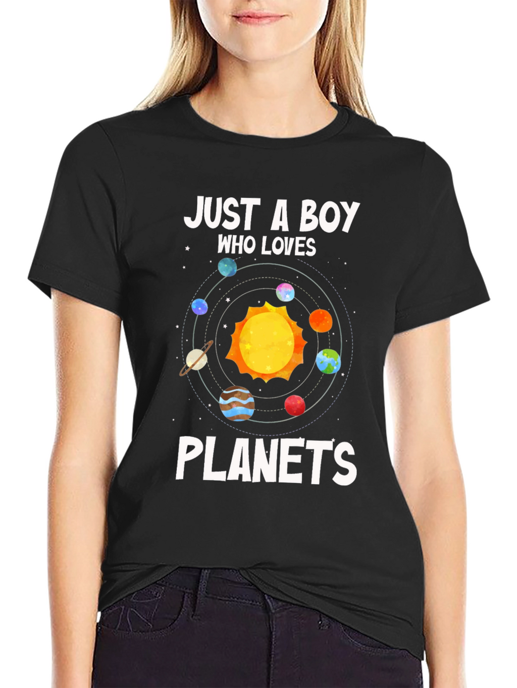 Boy Who Loves Planets T-Shirt