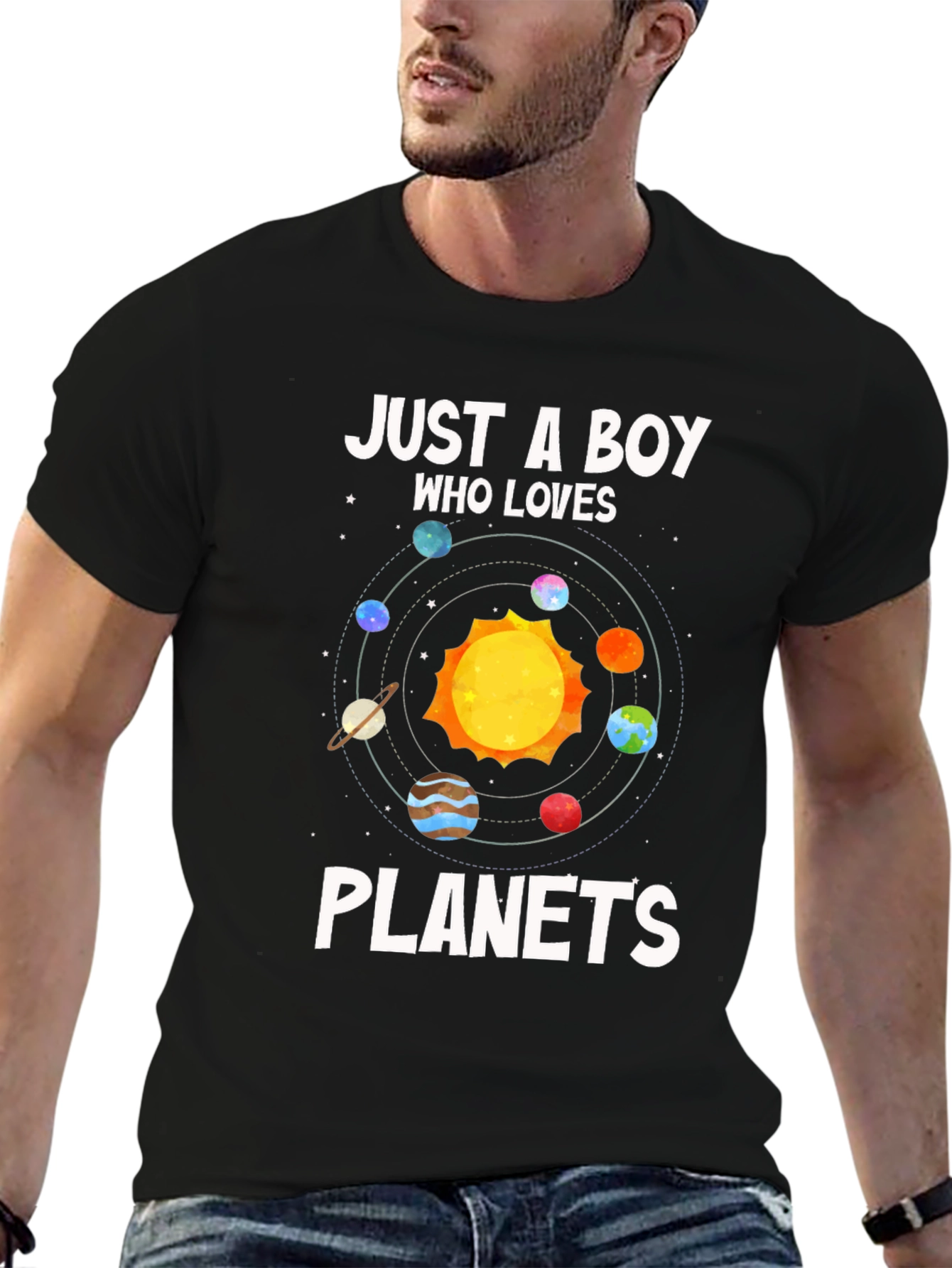 Boy Who Loves Planets T-Shirt