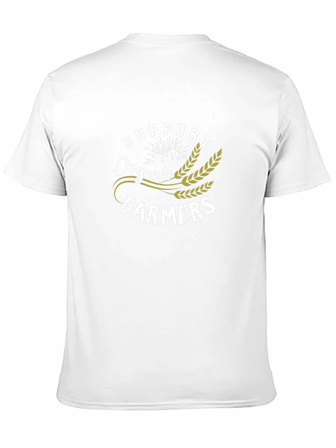 Support Organic Farmers Black T-Shirt