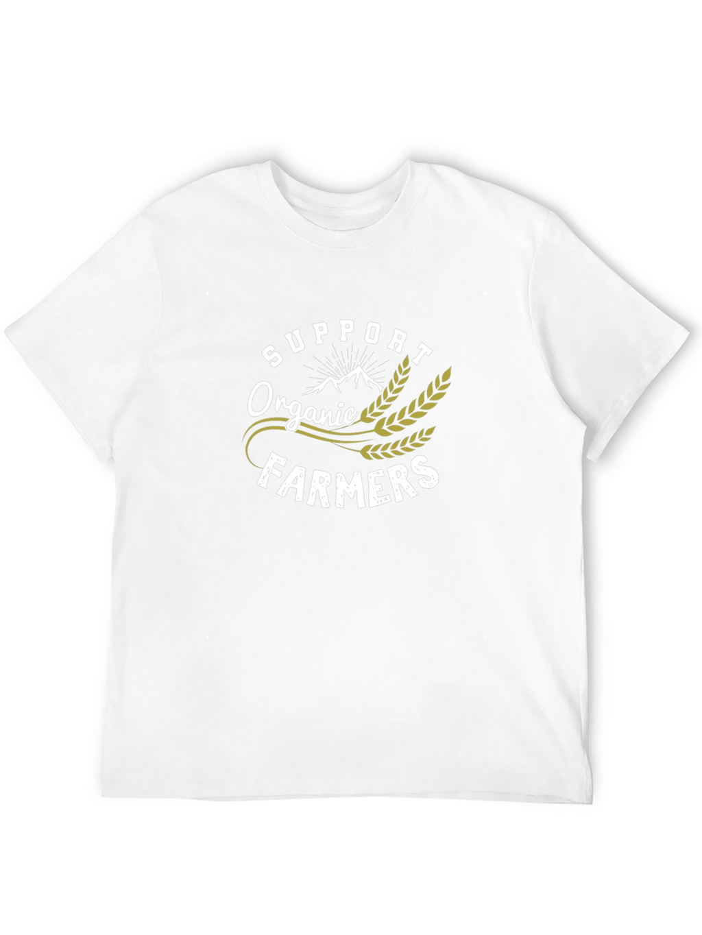 Support Organic Farmers Black T-Shirt