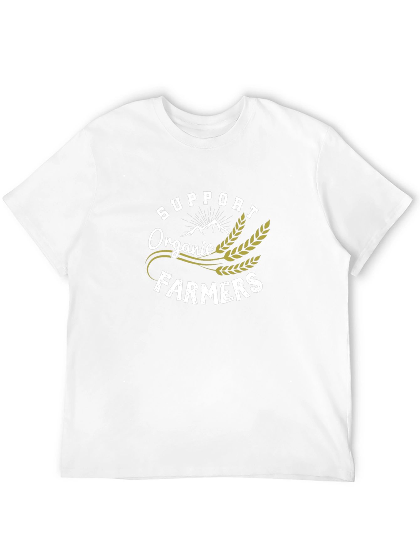 Support Organic Farmers Black T-Shirt