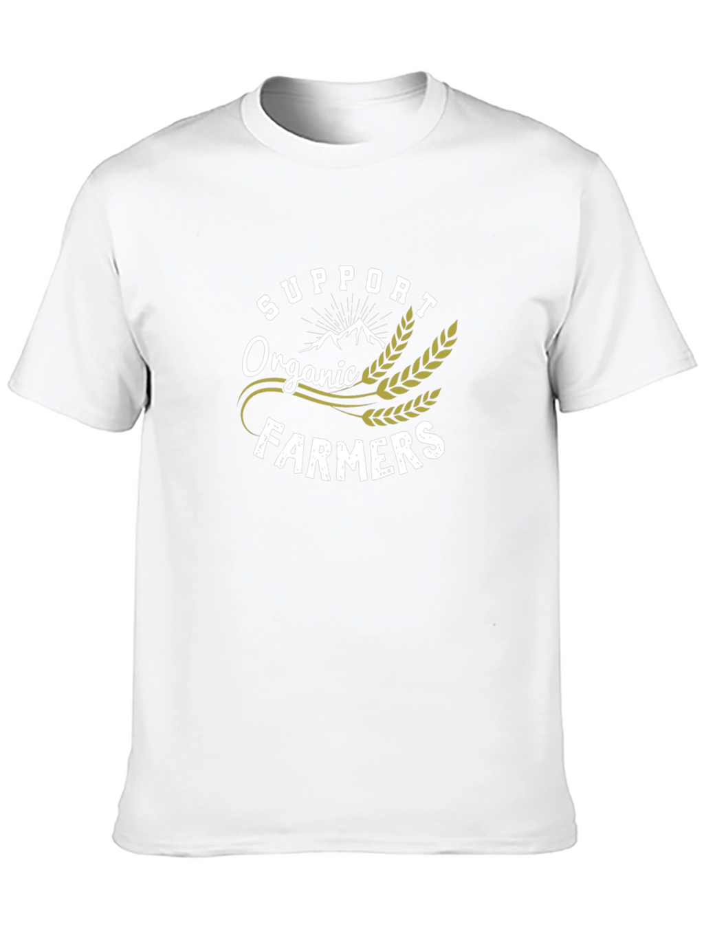 Support Organic Farmers Black T-Shirt