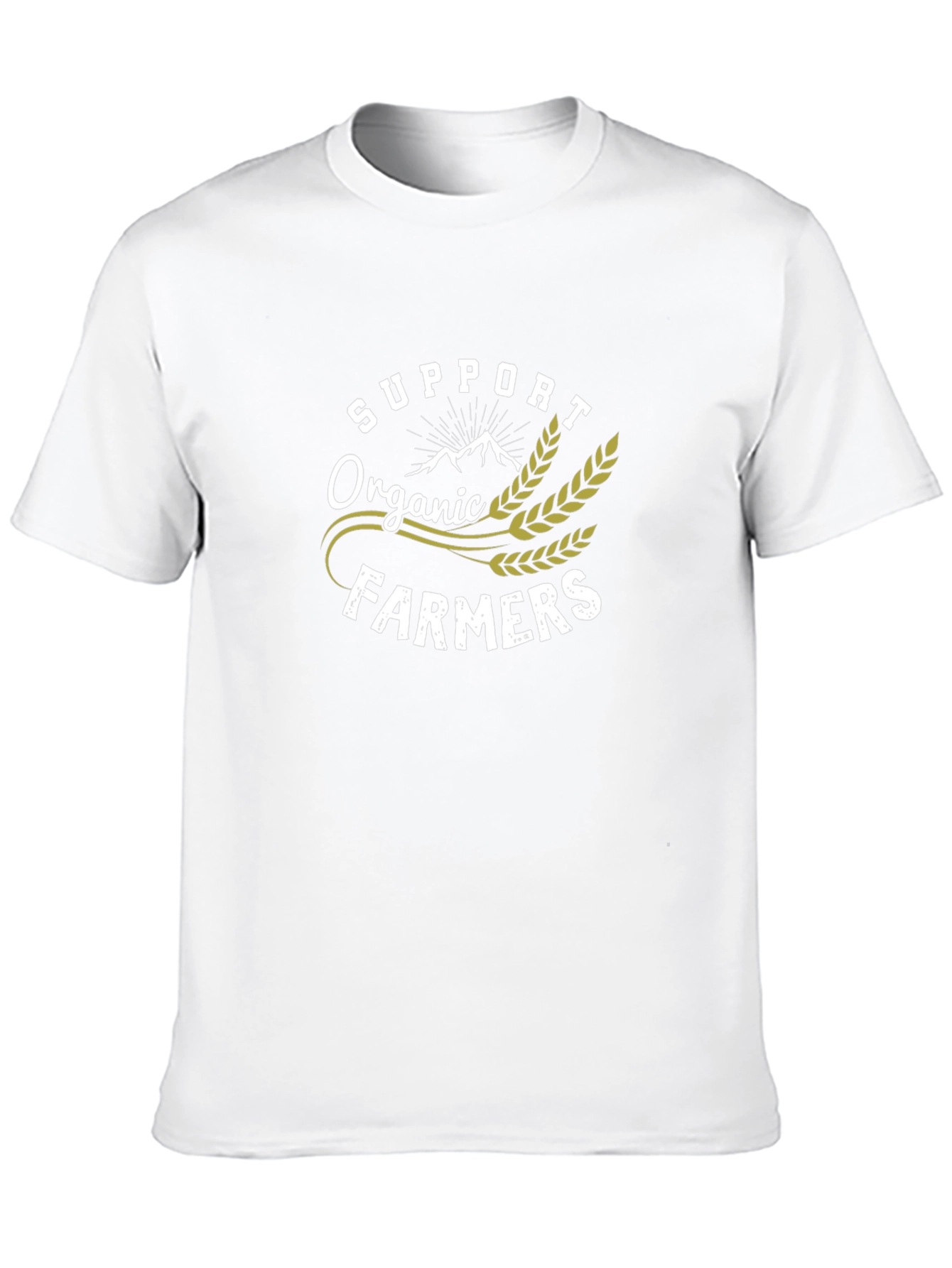 Support Organic Farmers Black T-Shirt