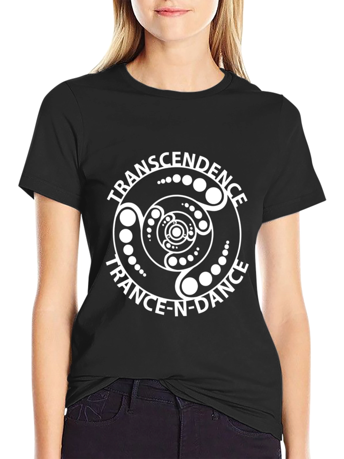 Transcendence Trance-N-Dance Black Graphic Tee