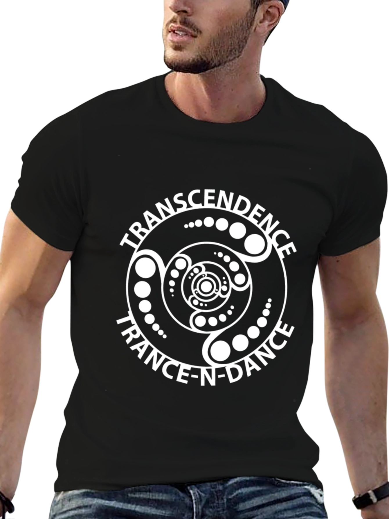 Transcendence Trance-N-Dance Black Graphic Tee