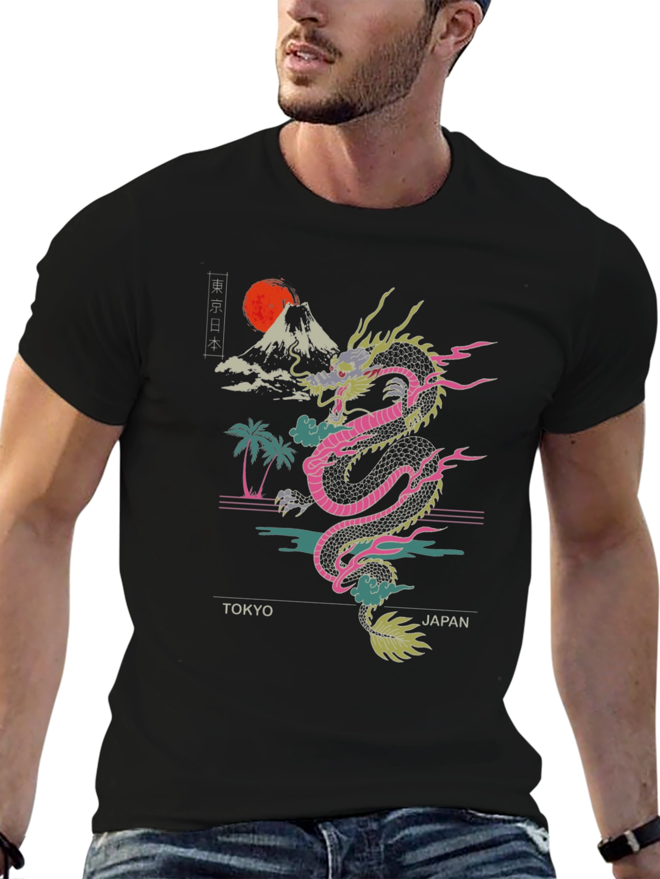 Tokyo Japan Dragon Graphic Tee