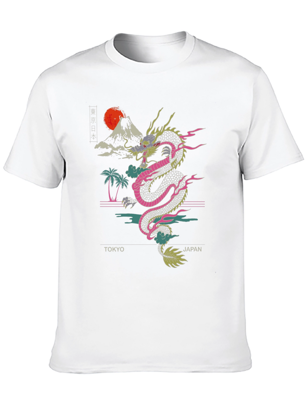 Tokyo Japan Dragon Graphic Tee
