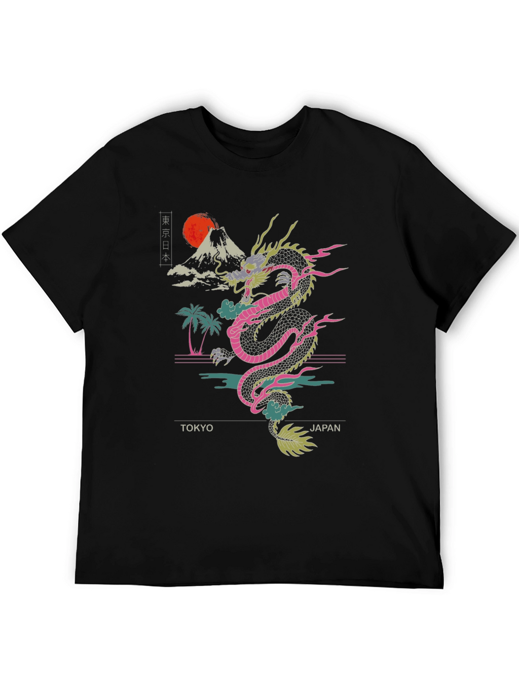 Tokyo Japan Dragon Graphic Tee