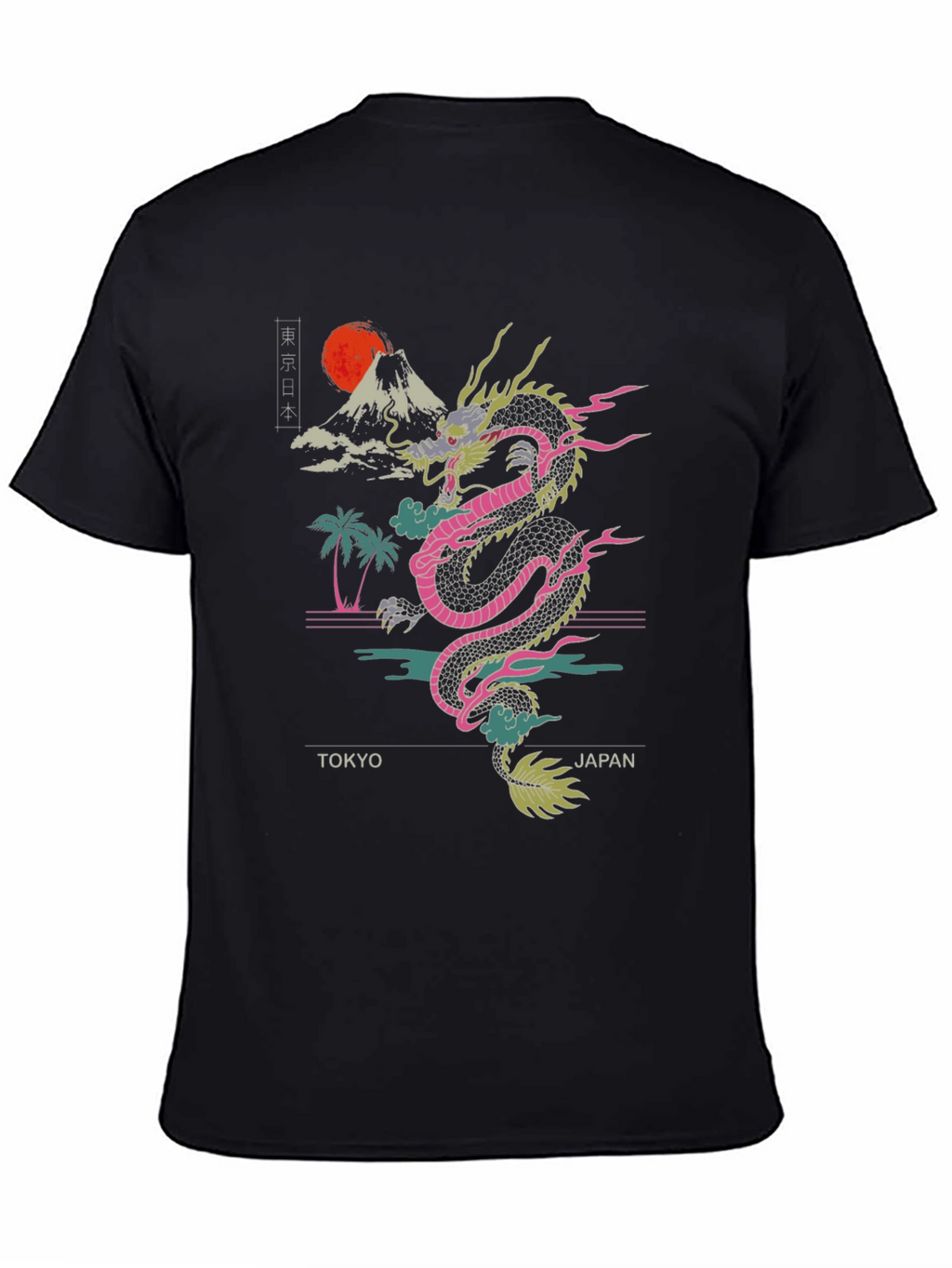 Tokyo Japan Dragon Graphic Tee