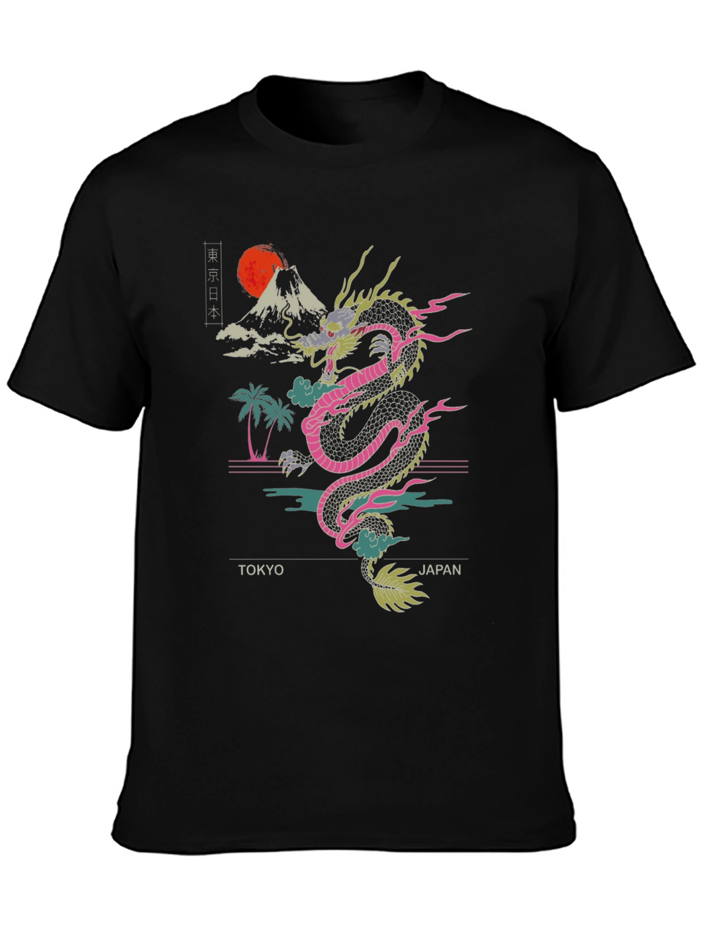 Tokyo Japan Dragon Graphic Tee