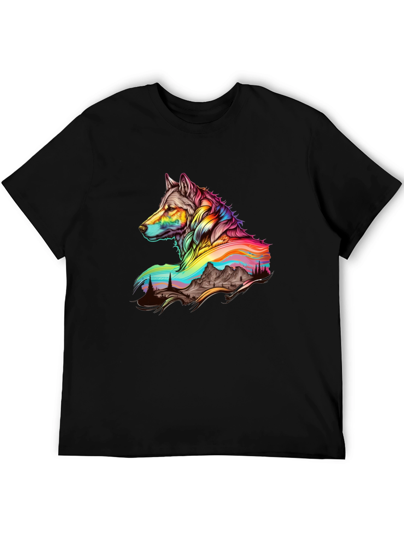 Wolf & Mountain Graphic Tee