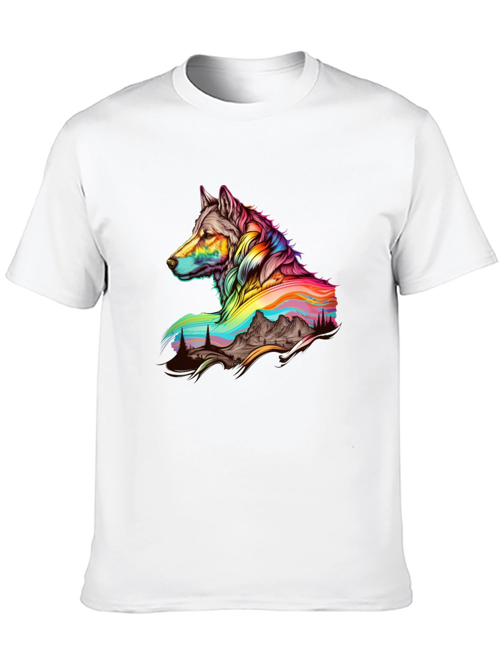 Wolf & Mountain Graphic Tee