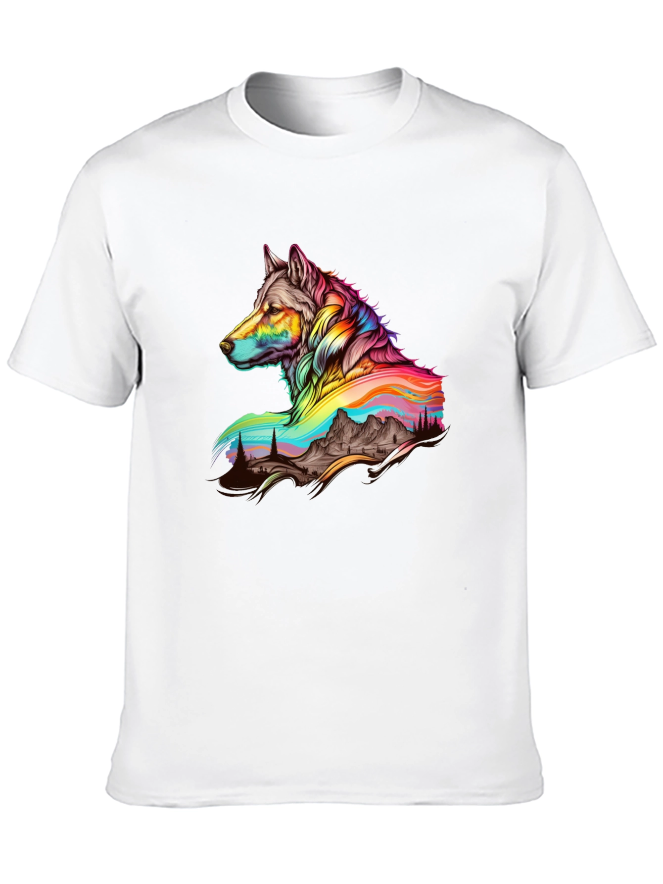 Wolf & Mountain Graphic Tee