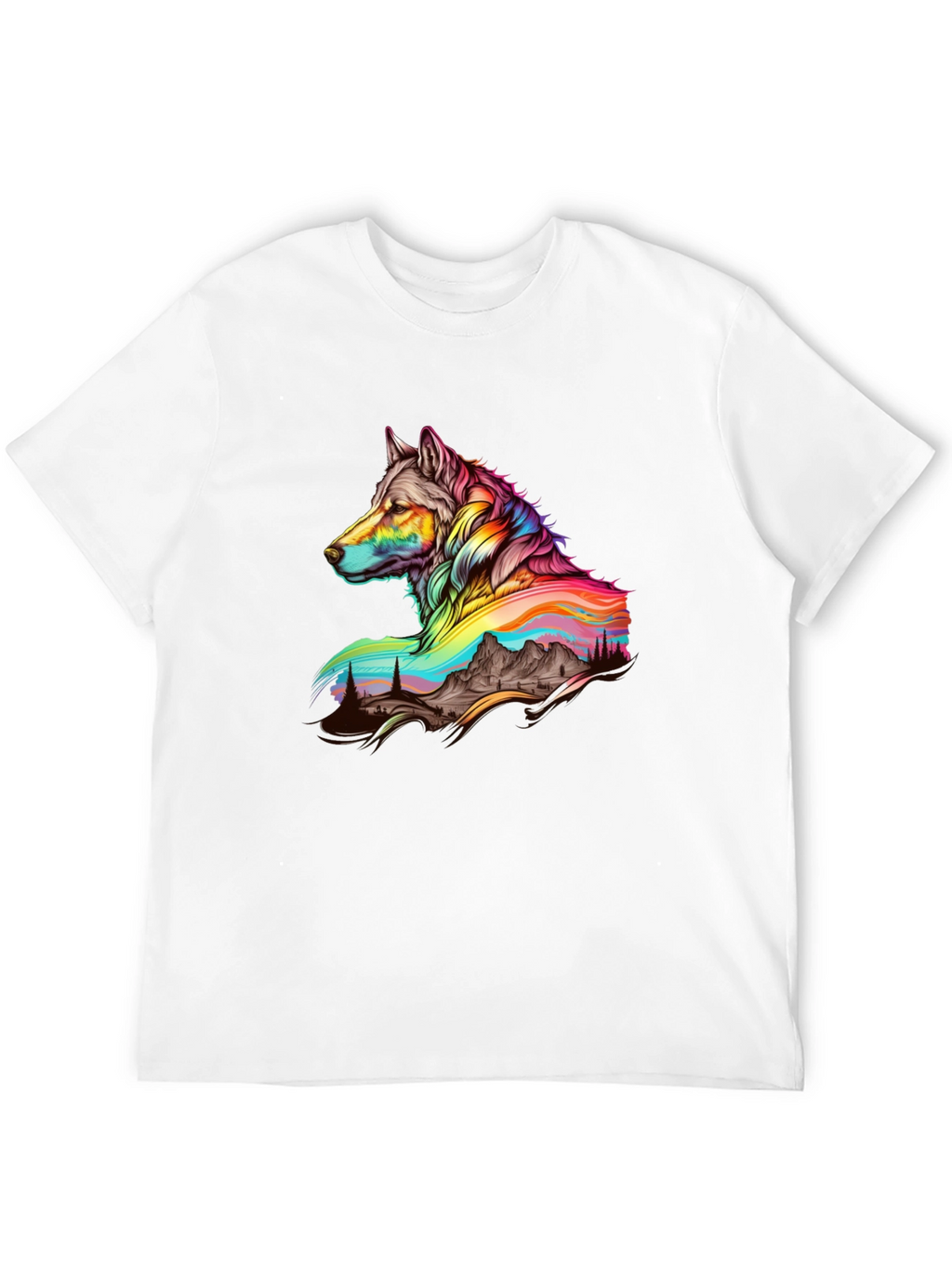 Wolf & Mountain Graphic Tee