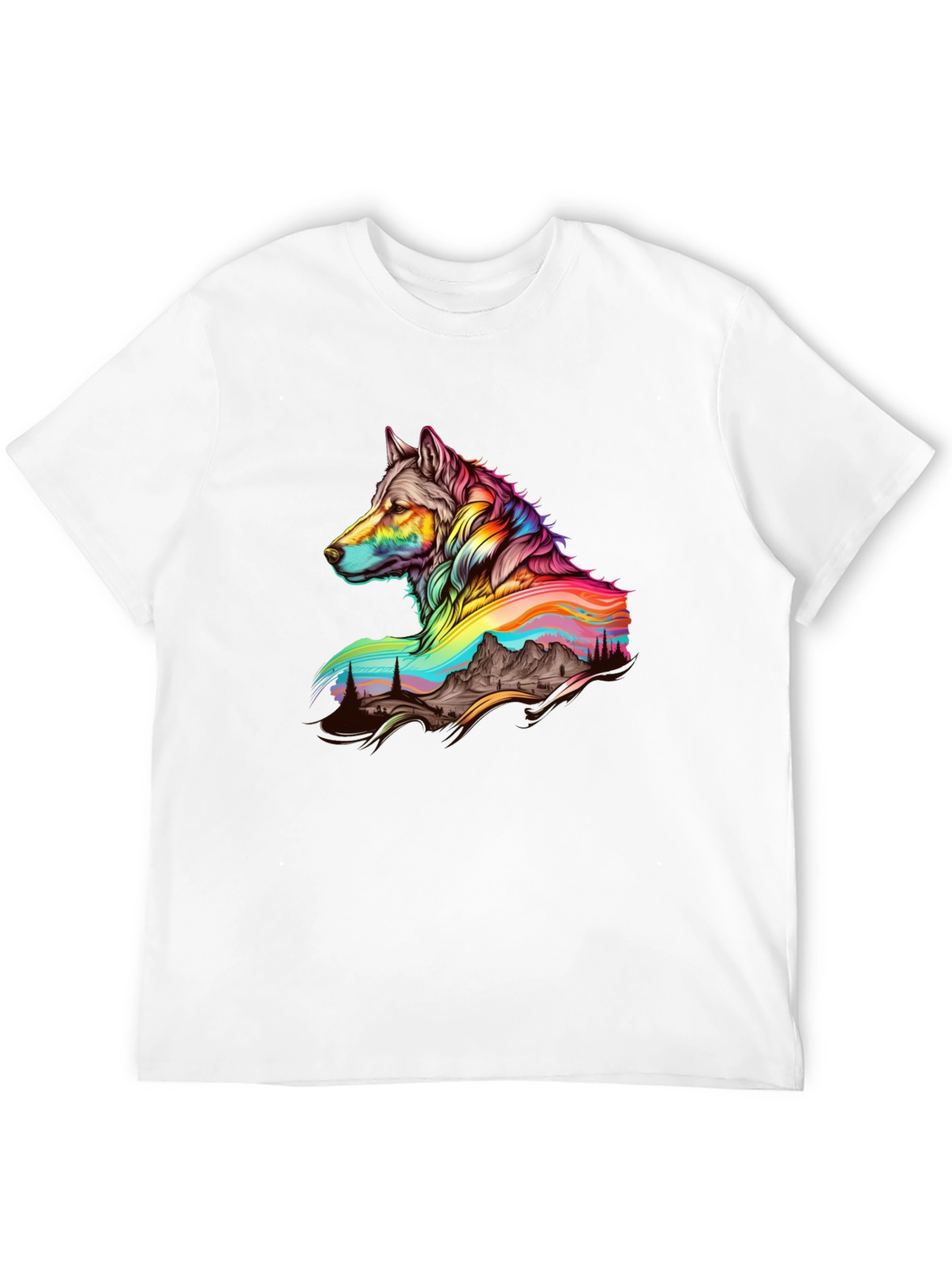 Wolf & Mountain Graphic Tee